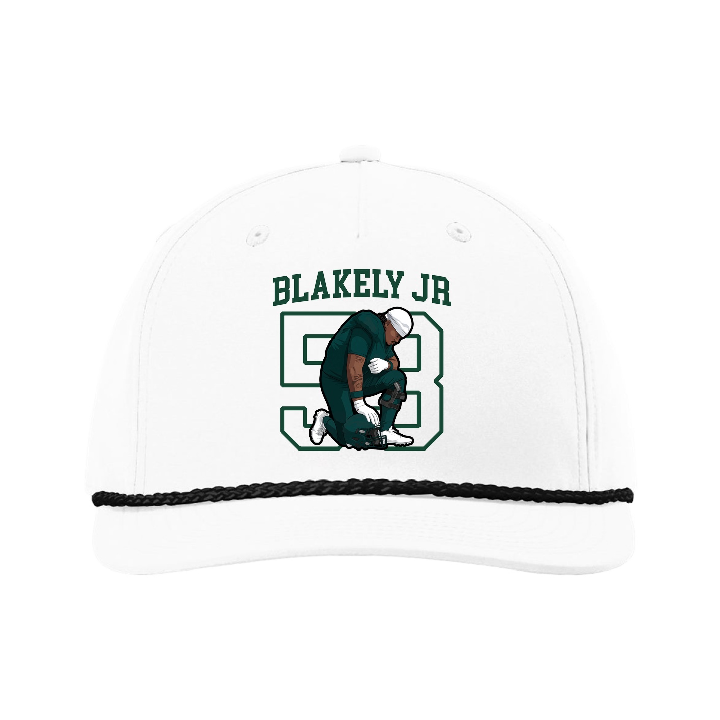 Five-Panel Classic Rope Cap — Shirsey in White
