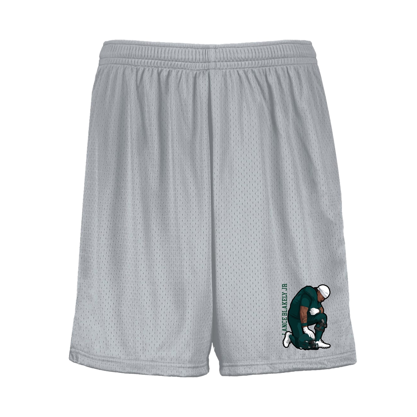 Shorts — Name Vertical in Silver