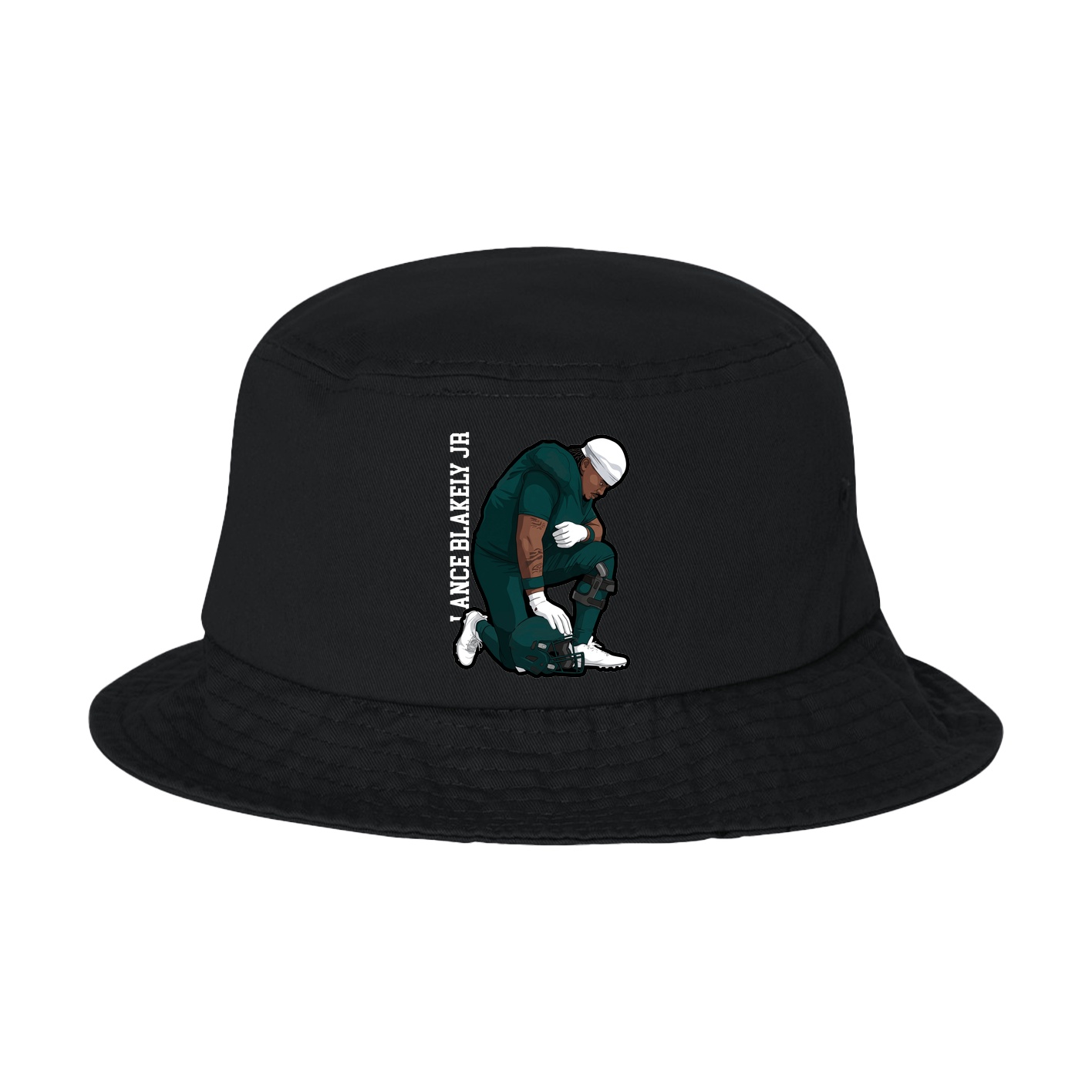 Bucket Cap — Name Vertical in Black