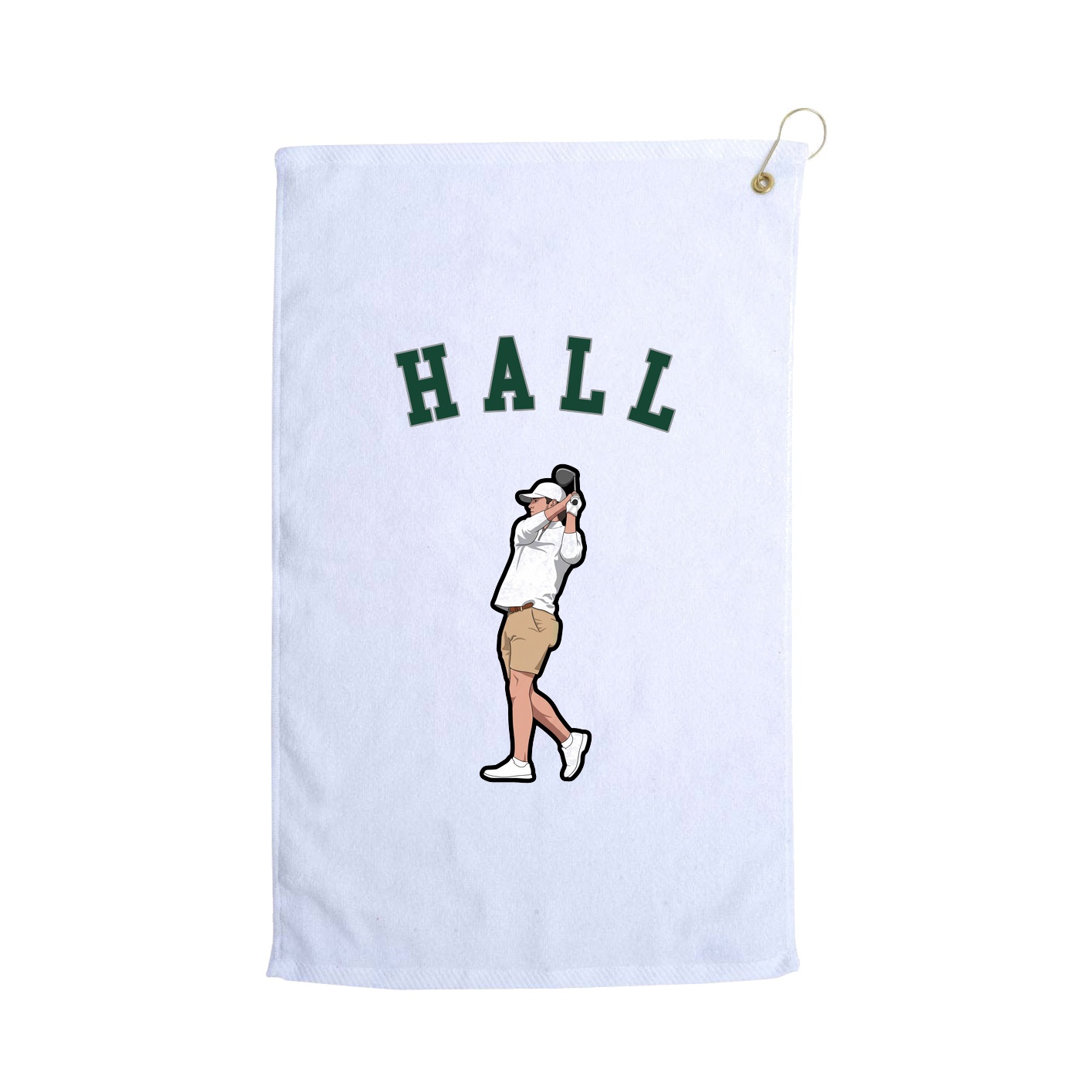 Golf Towel — Shirsey Arch in White
