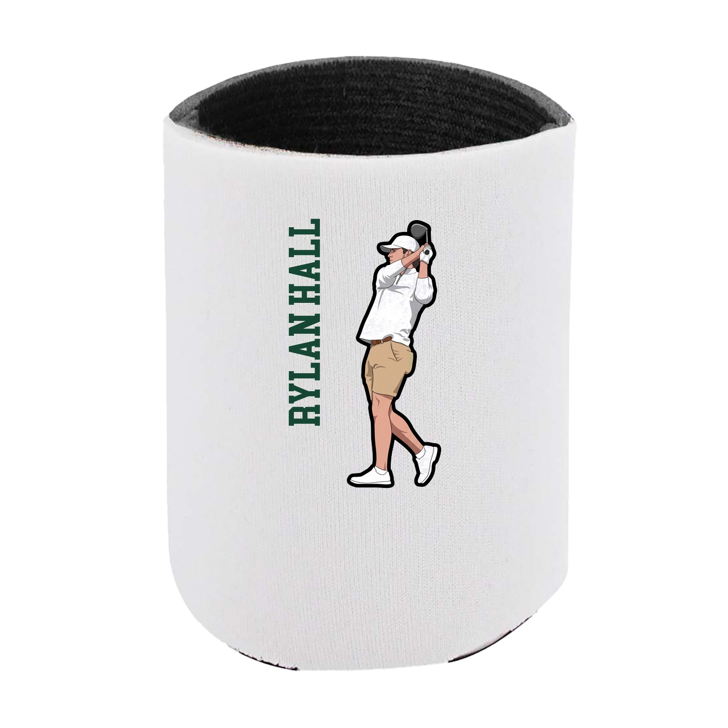 Can Holder — Name Vertical in White