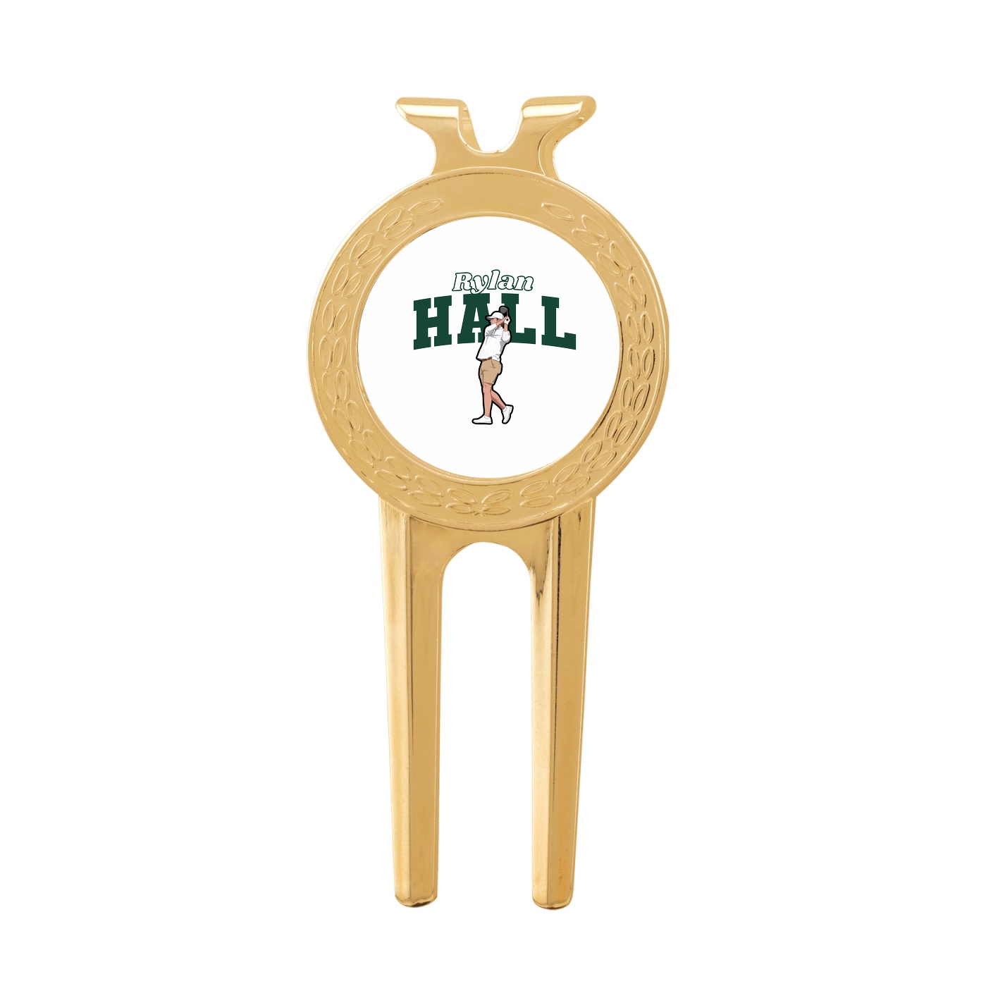 Divot Tool with Ball Marker — Name Arch in Classic