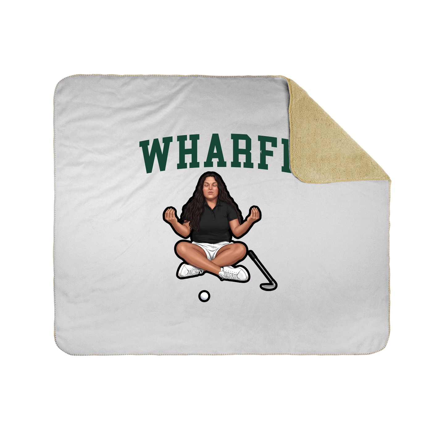 Throw Blanket — Shirsey in White