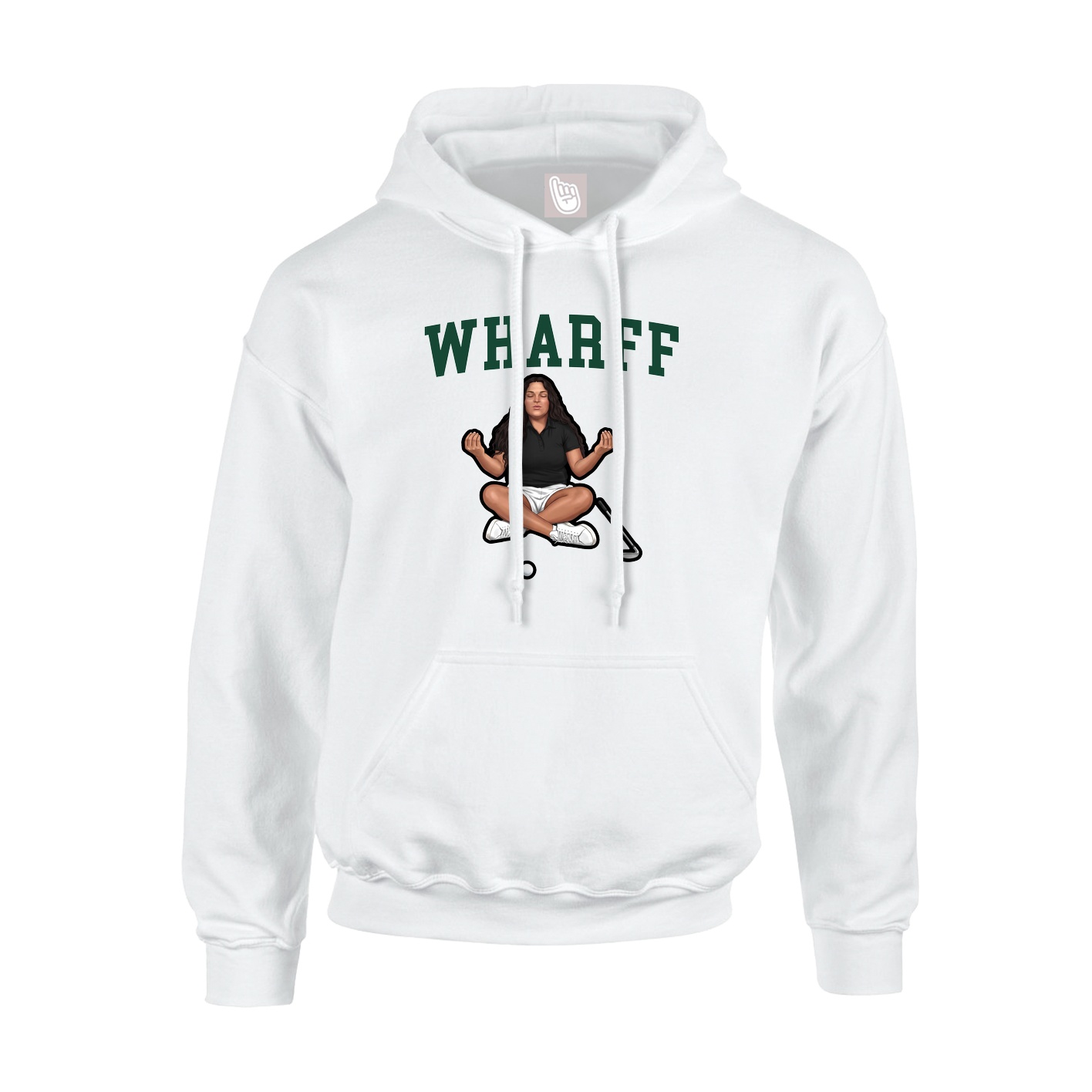 Hoodie — Shirsey in White
