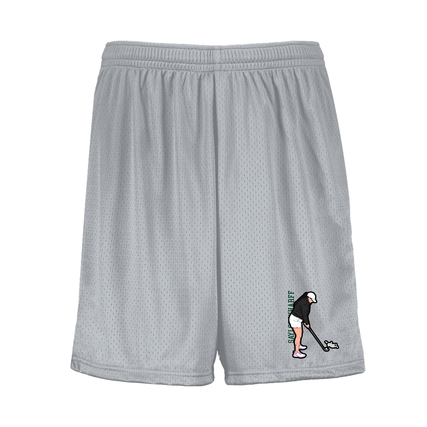 Shorts — Name Vertical in Silver