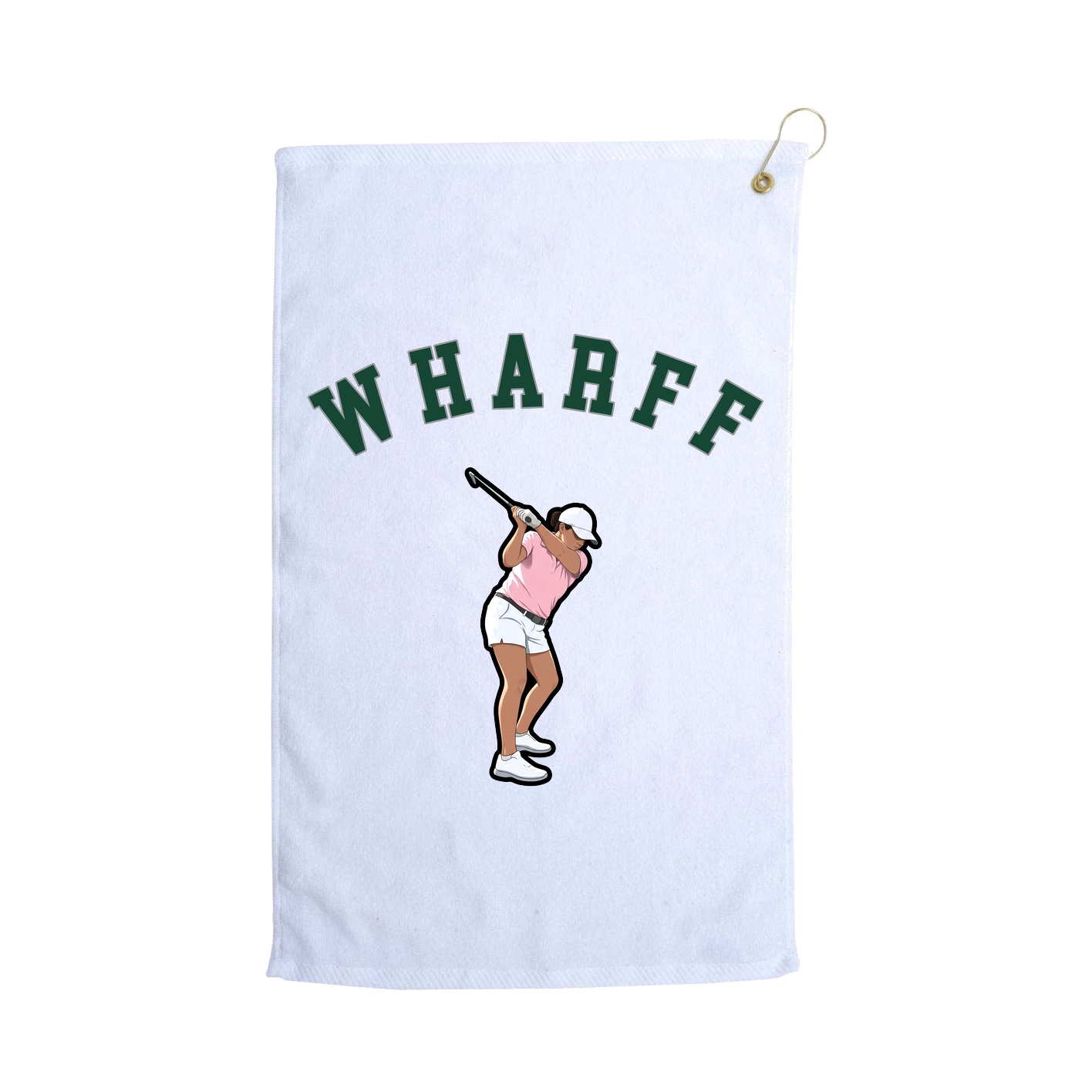 Golf Towel — Shirsey Arch in White