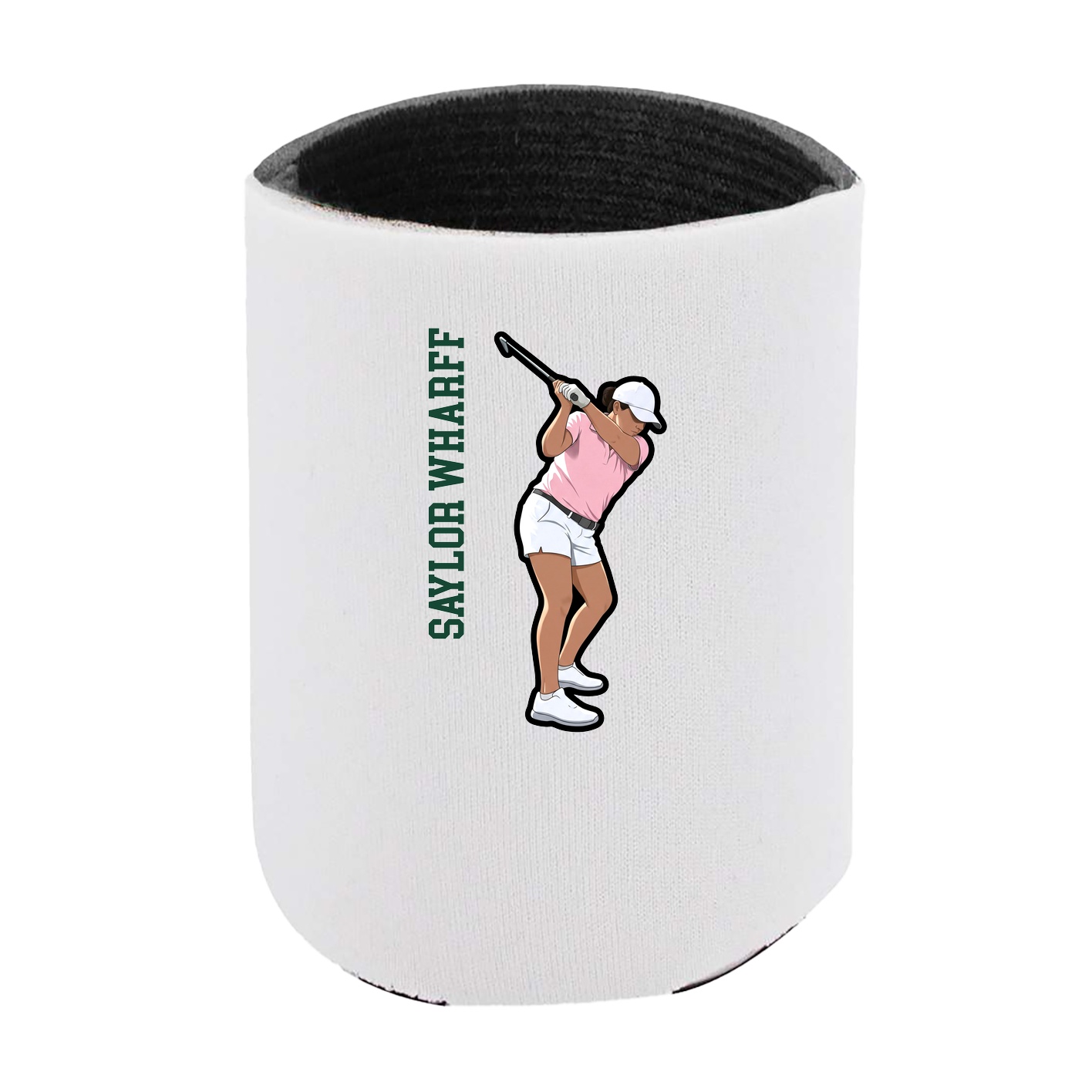 Can Holder — Name Vertical in White