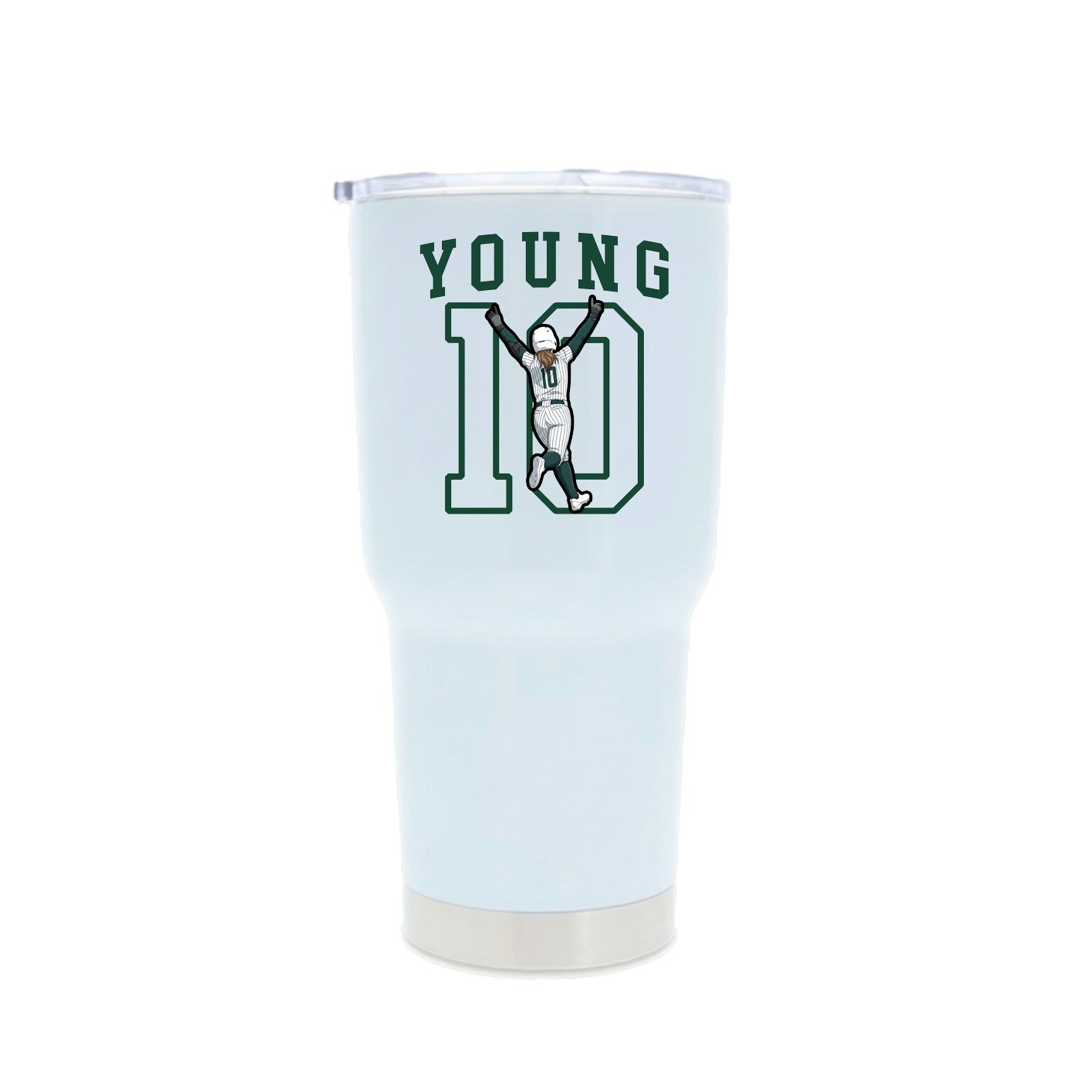 30oz Stainless Steel Tumbler — Shirsey in White