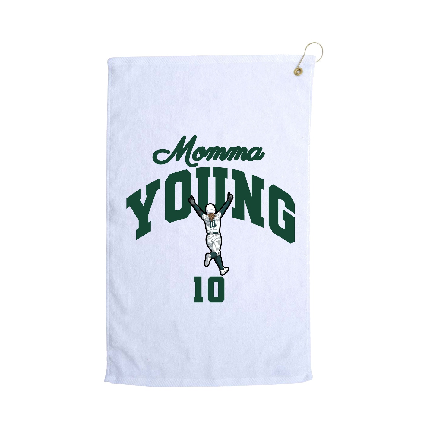Golf Towel — Mothers Day Arch in White