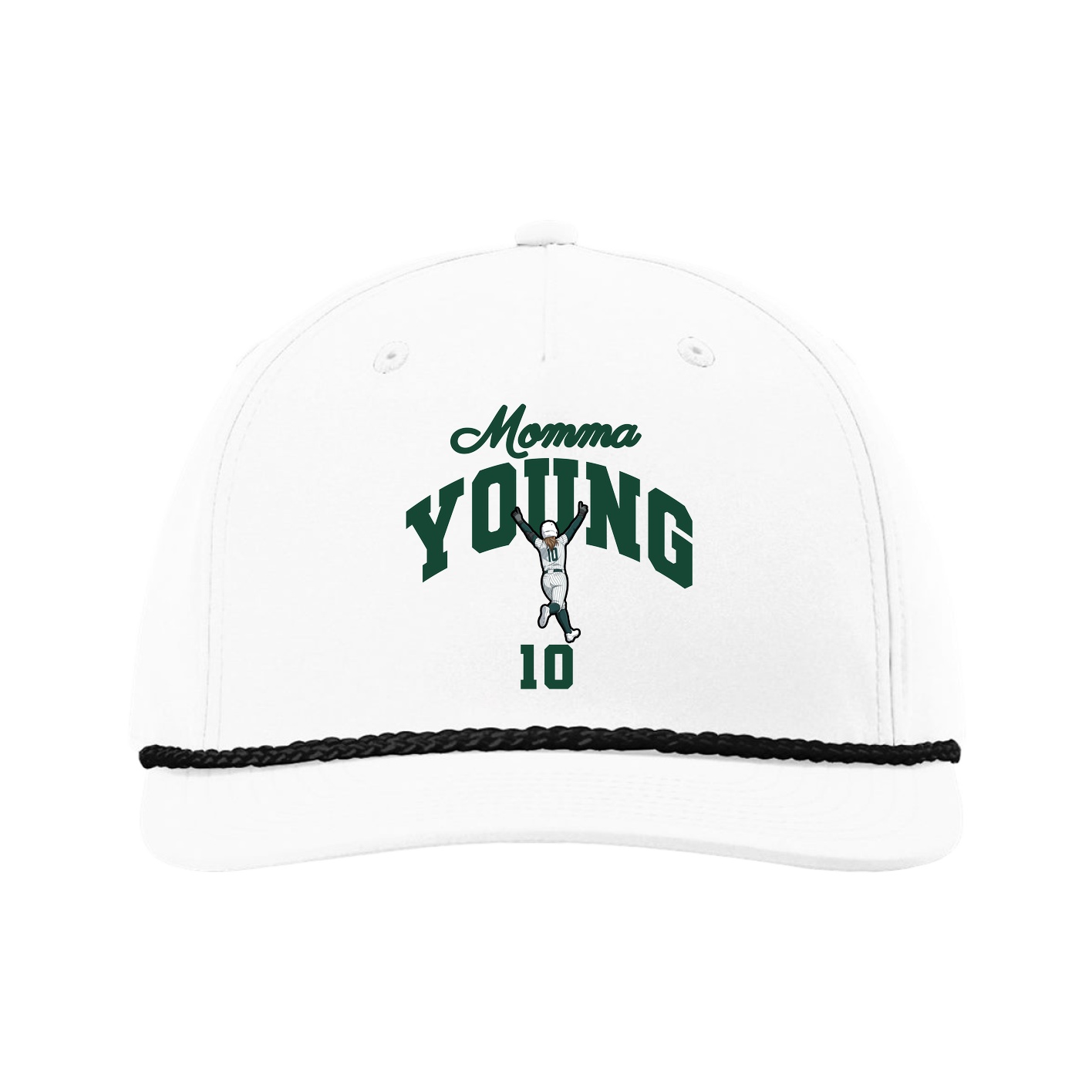Five-Panel Classic Rope Cap — Mothers Day Arch in White