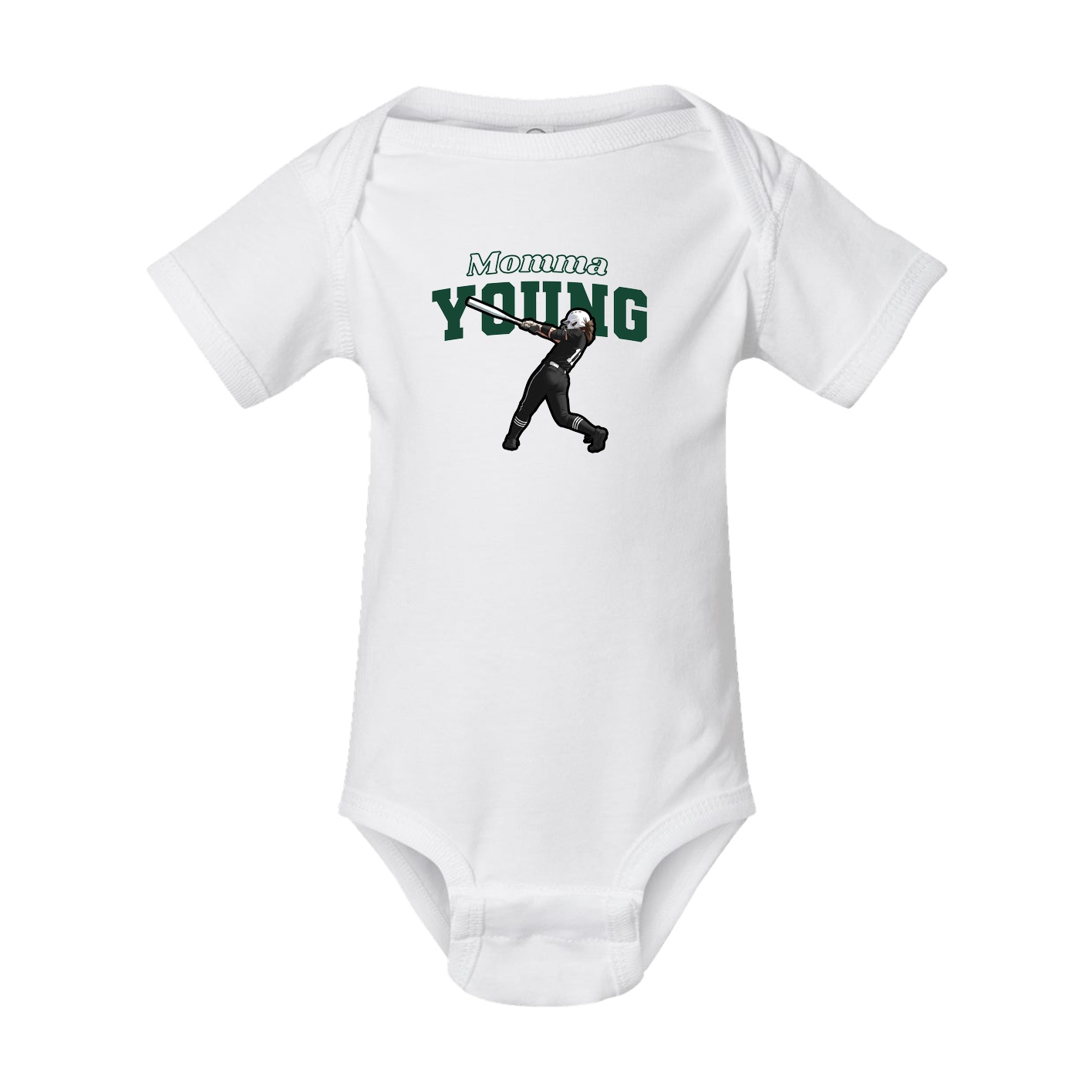 Baby Onesie — Mothers Day Block in White