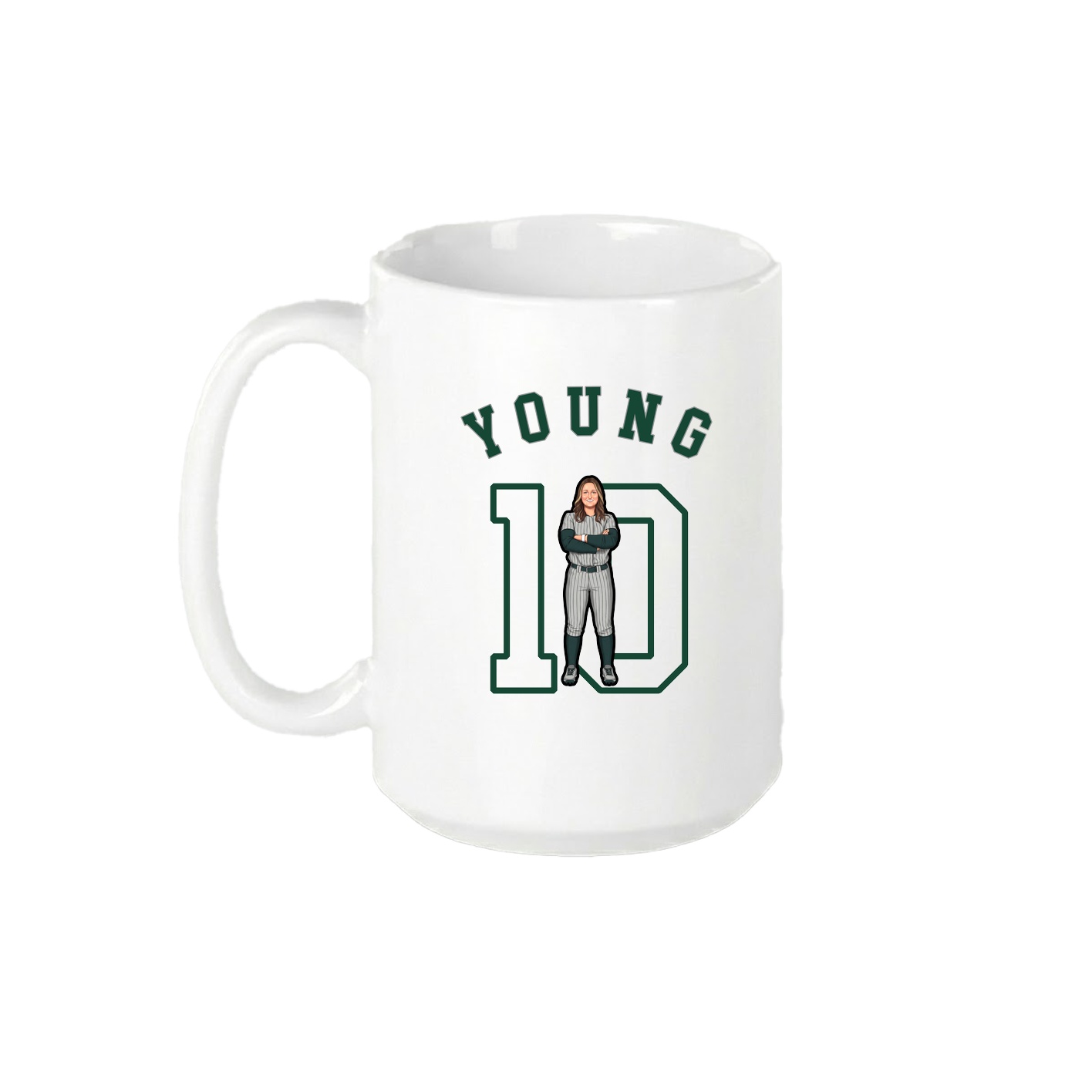 15oz Coffee Mug — Shirsey Arch in White