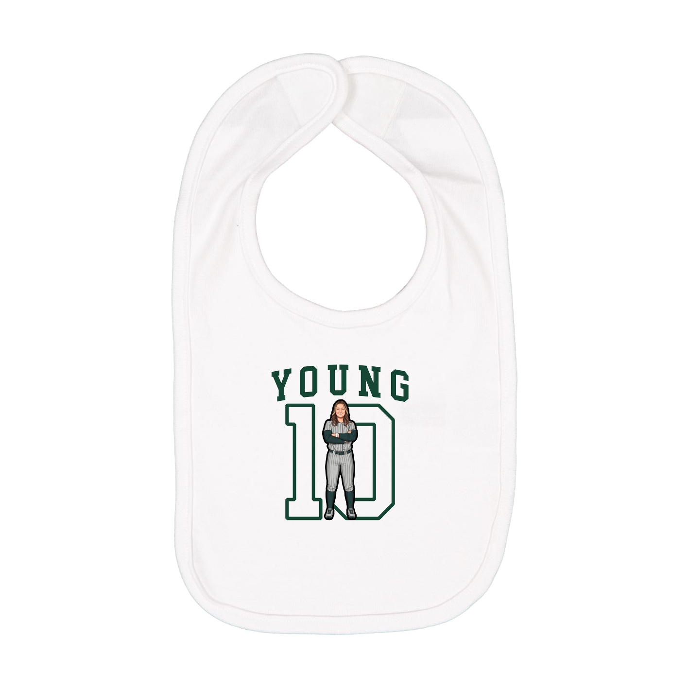 Infant Bib — Shirsey in White