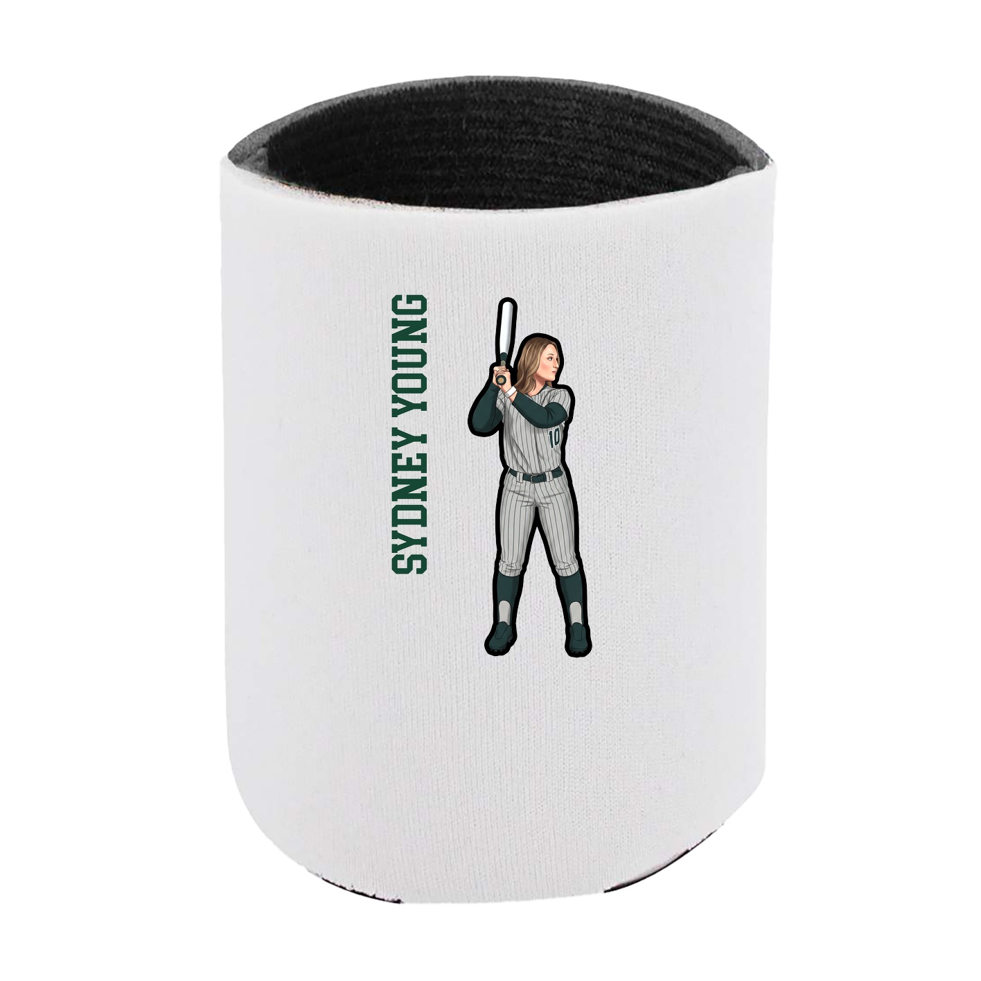 Can Holder — Name Vertical in White