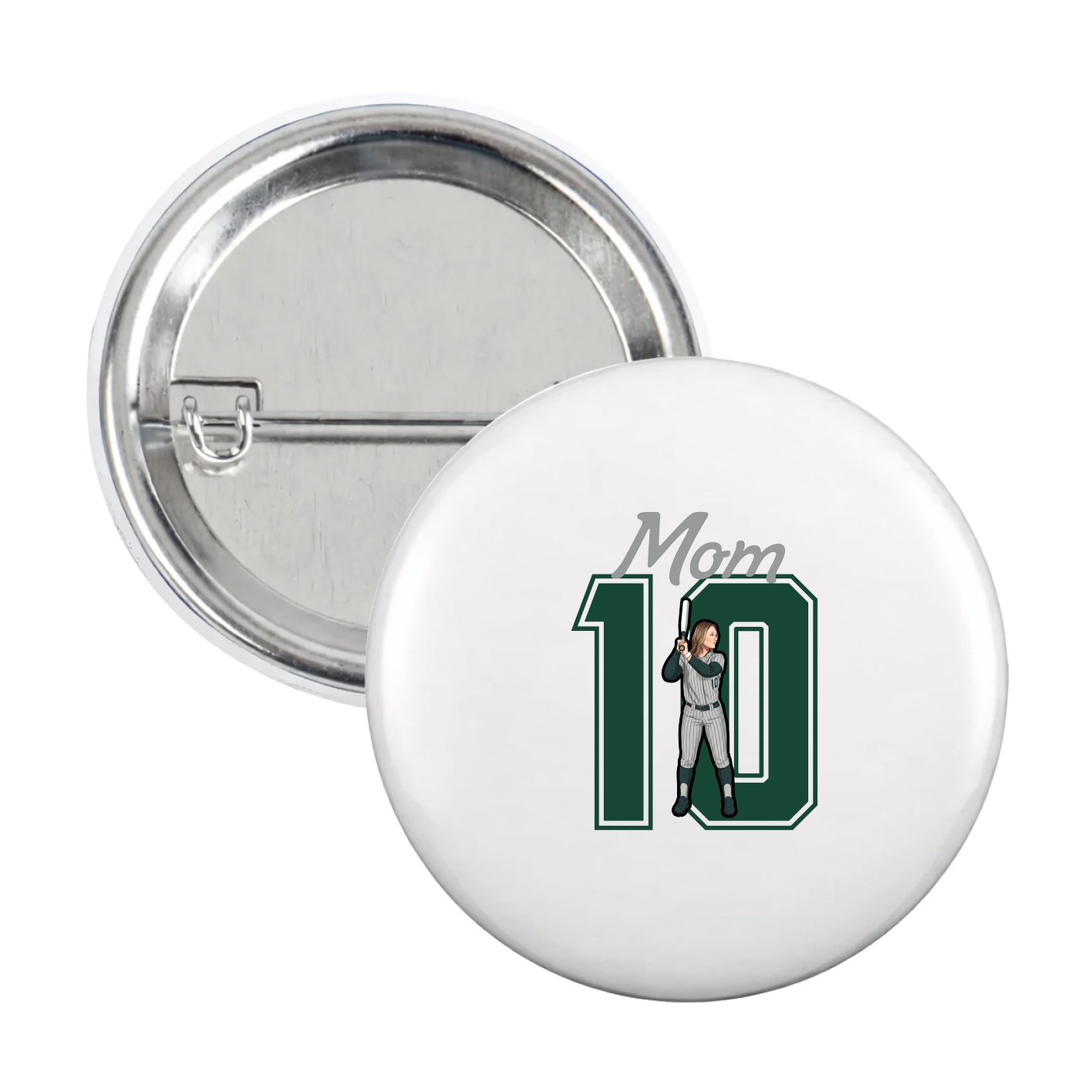 Game Day Button — Mothers Day Shirsey in White