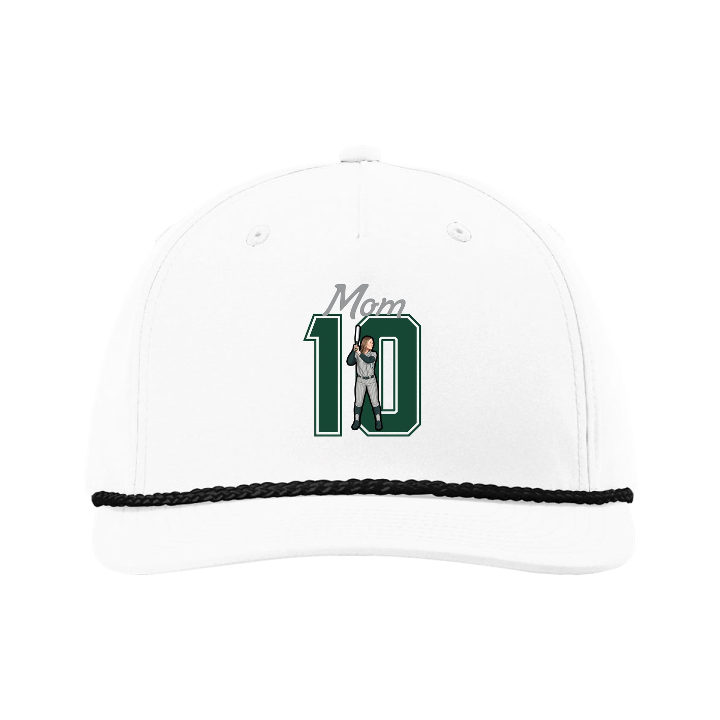 Five-Panel Classic Rope Cap — Mothers Day Shirsey in White