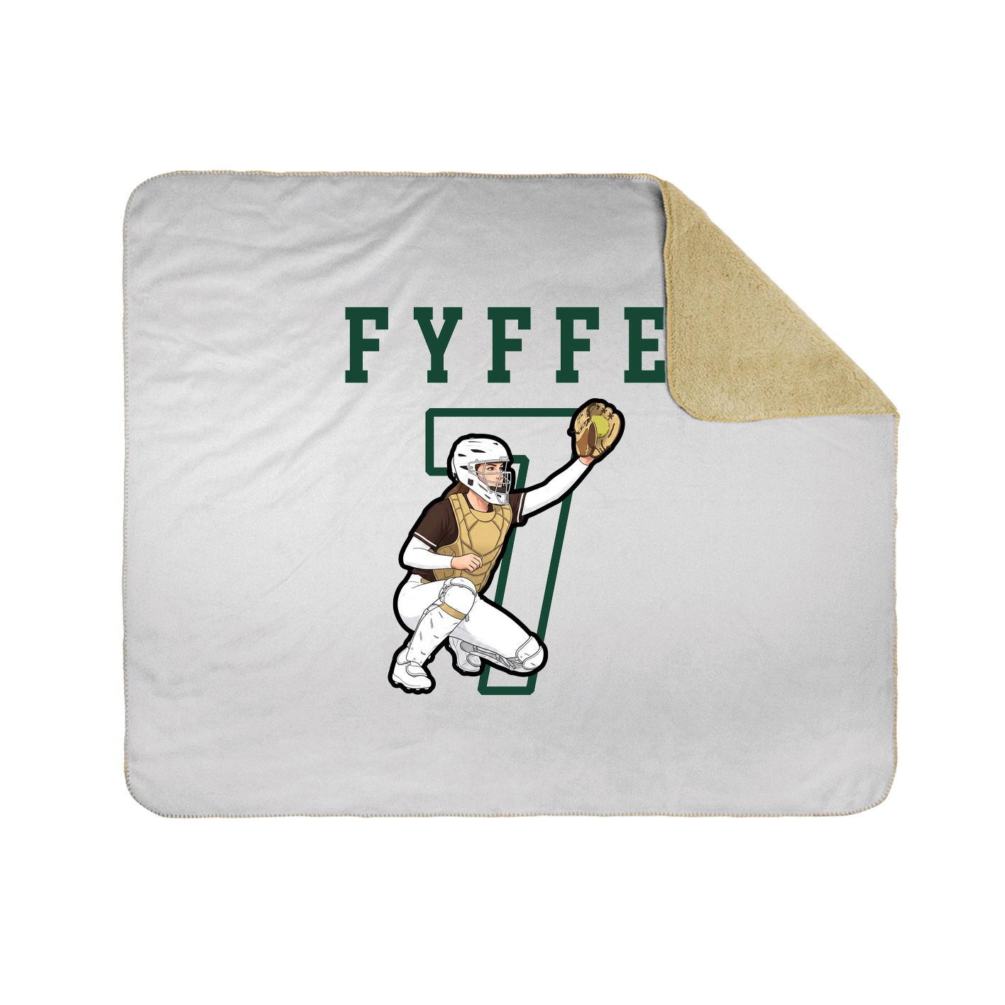 Throw Blanket — Shirsey in White