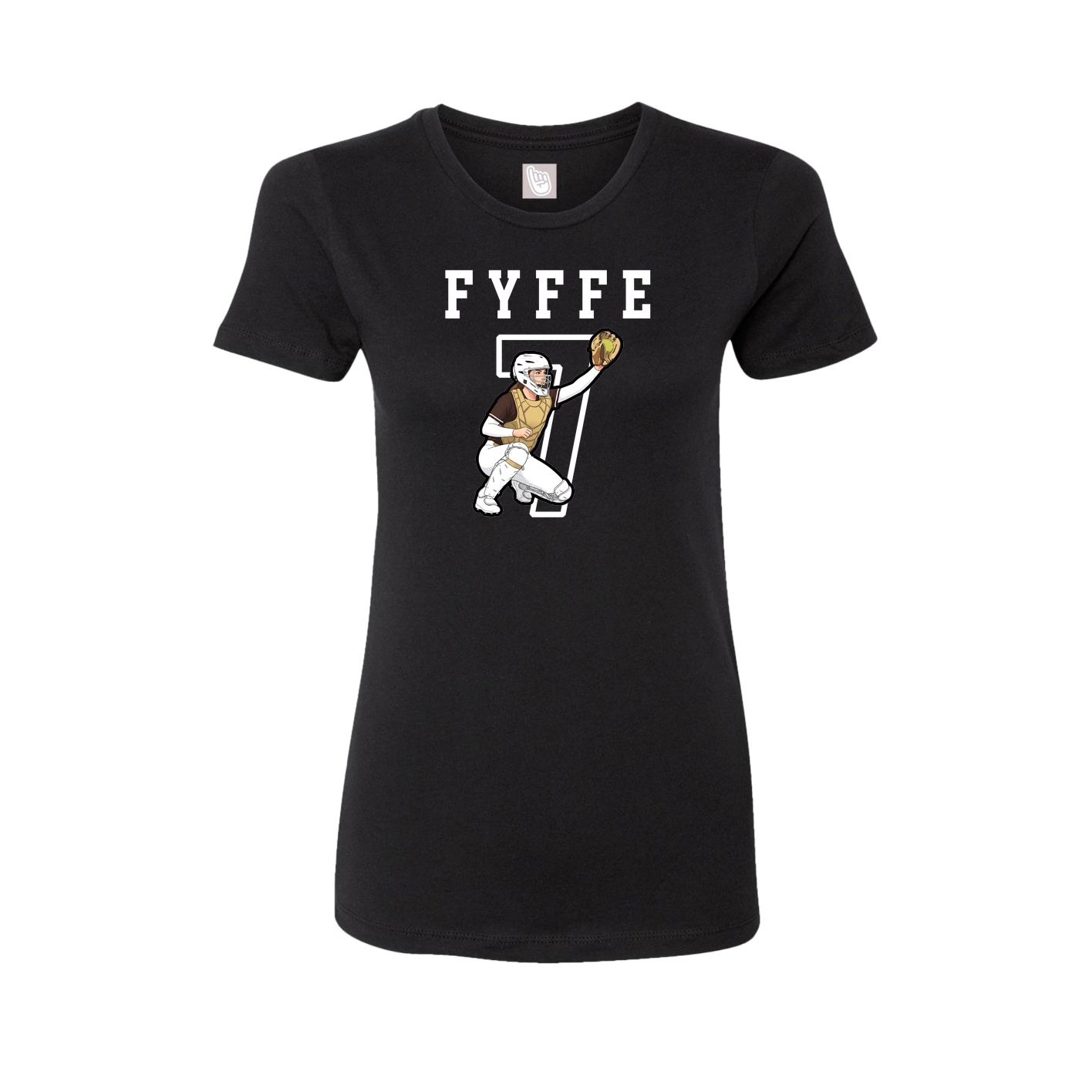 Fitted Women's Tee — Shirsey in Black