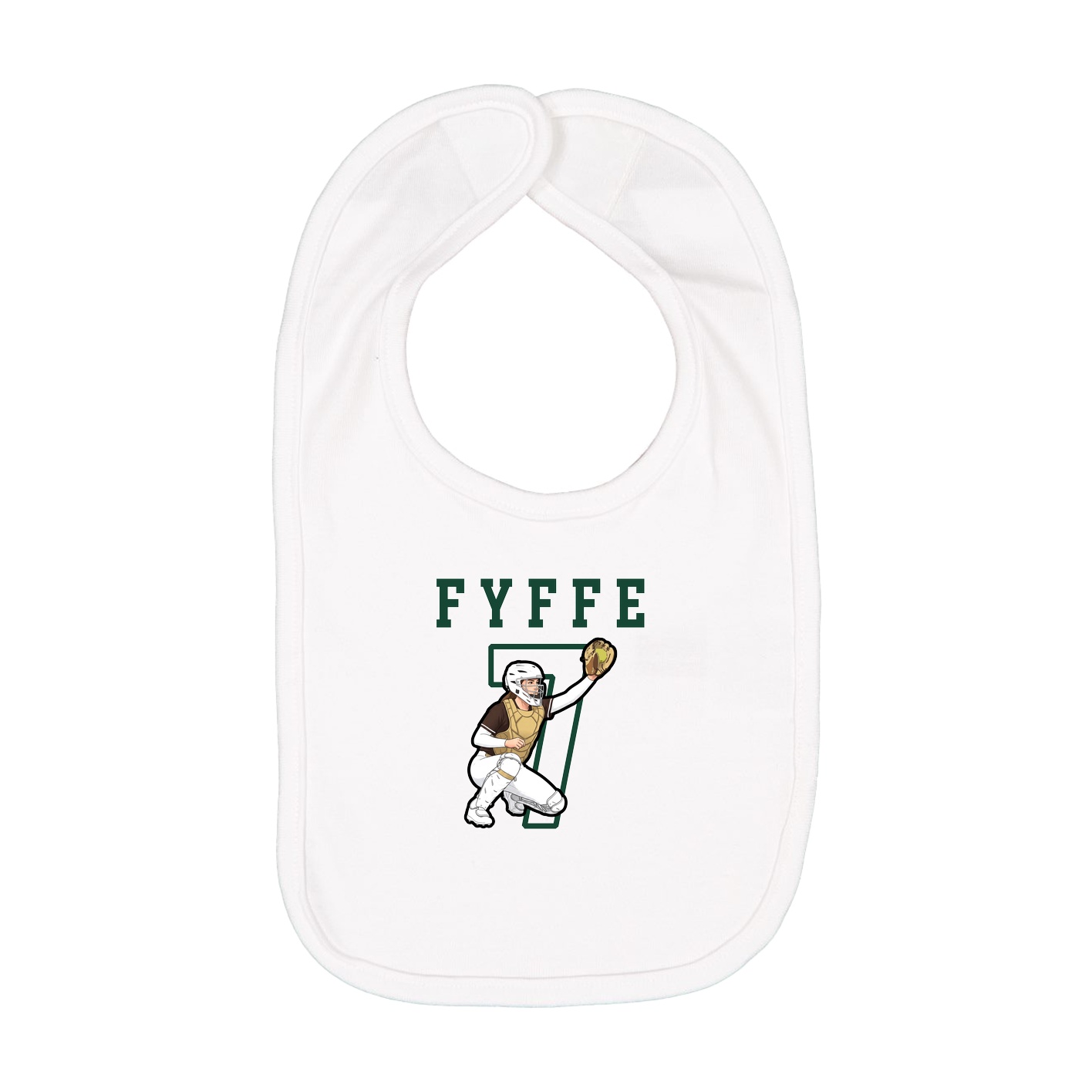 Infant Bib — Shirsey in White