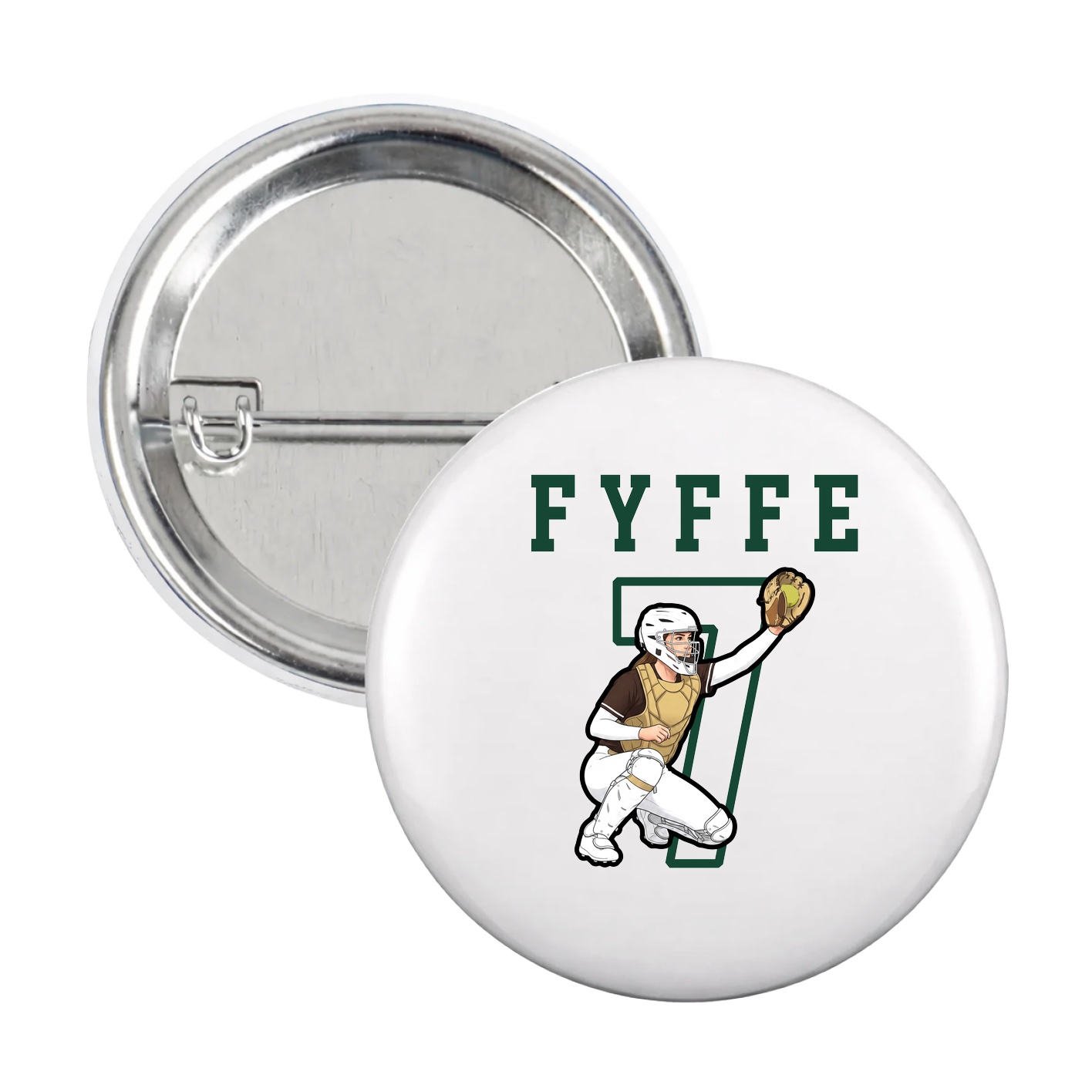 Game Day Button — Shirsey in White
