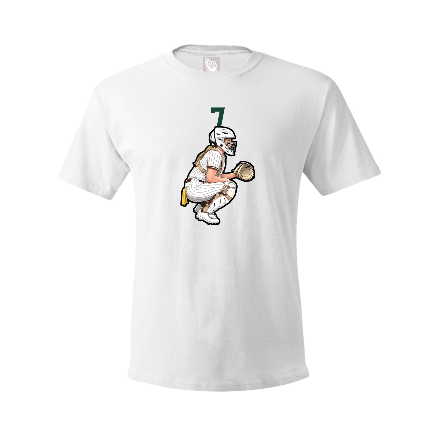 Tee — Number Top in White