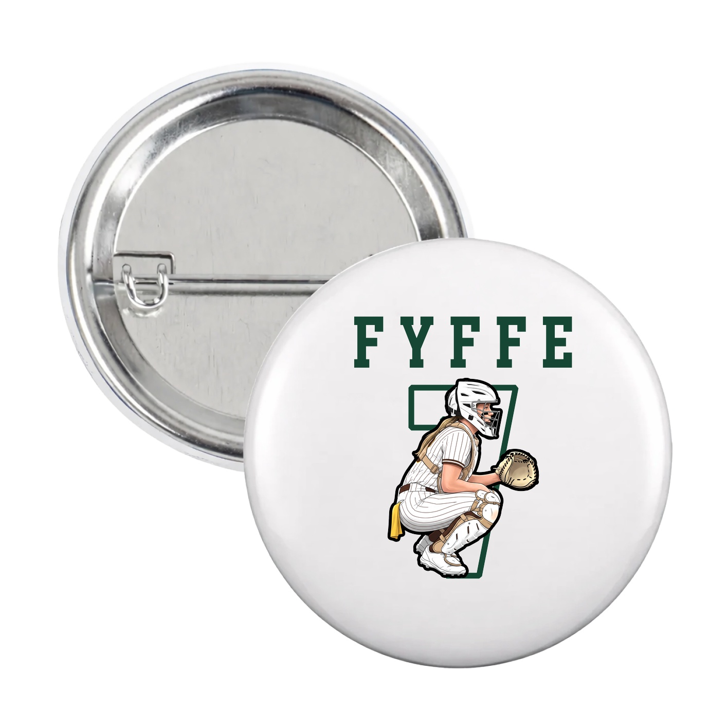 Game Day Button — Shirsey in White