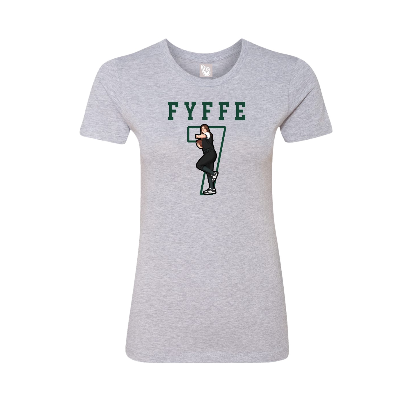 Fitted Women's Tee — Shirsey in Grey