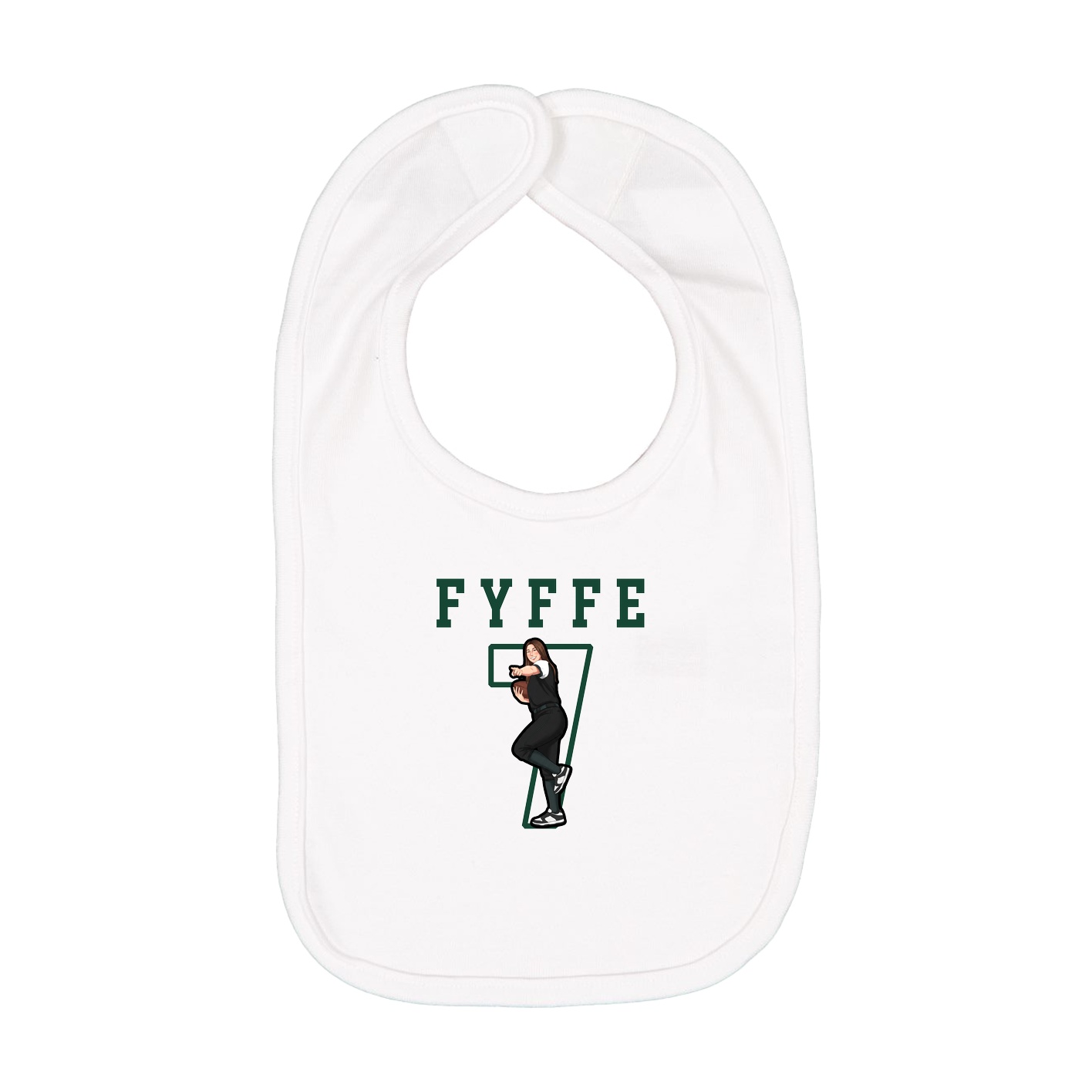 Infant Bib — Shirsey in White