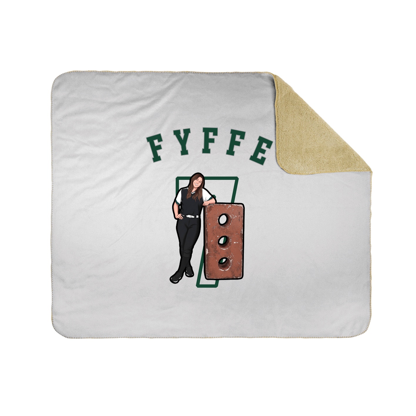 Throw Blanket — Shirsey Arch in White