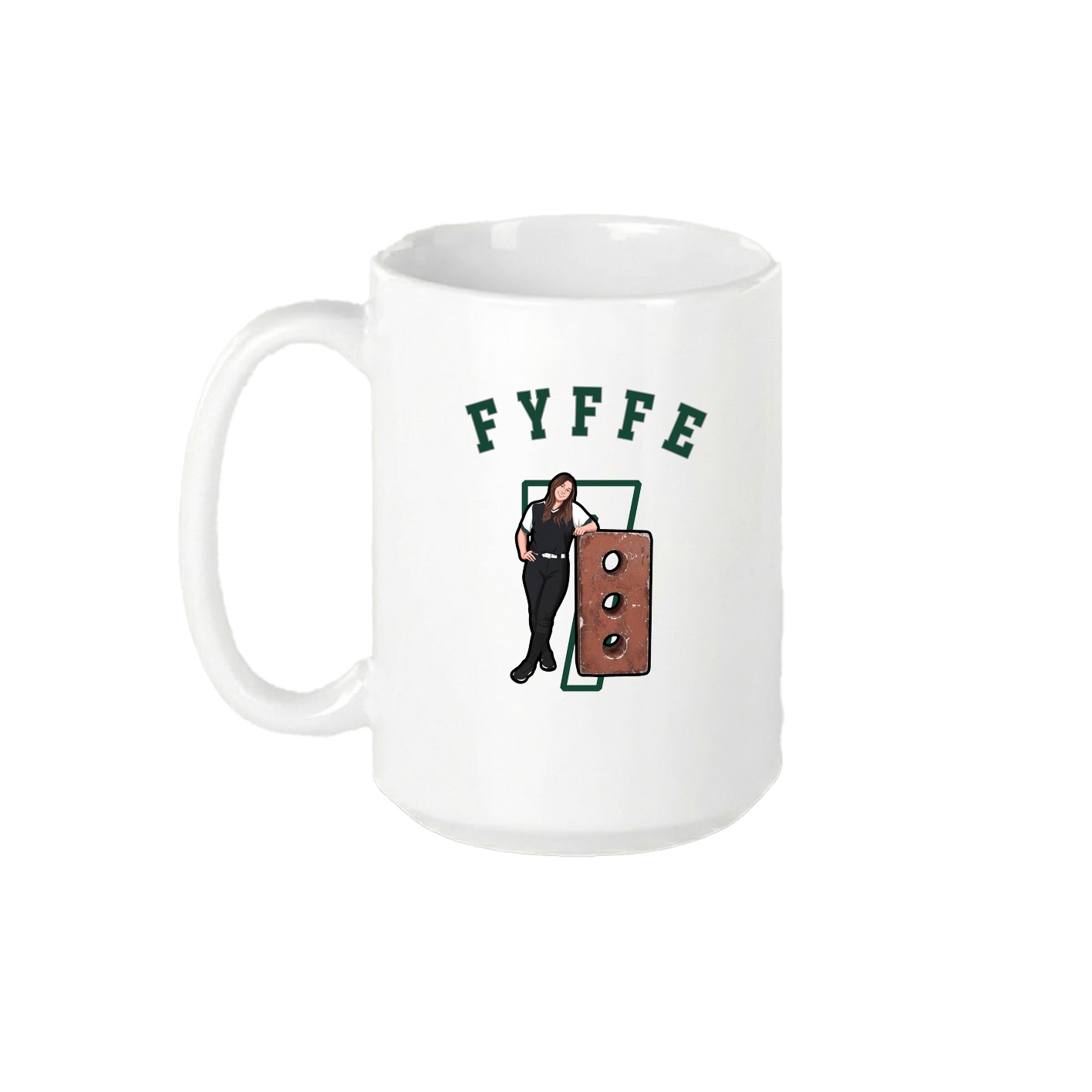 15oz Coffee Mug — Shirsey Arch in White