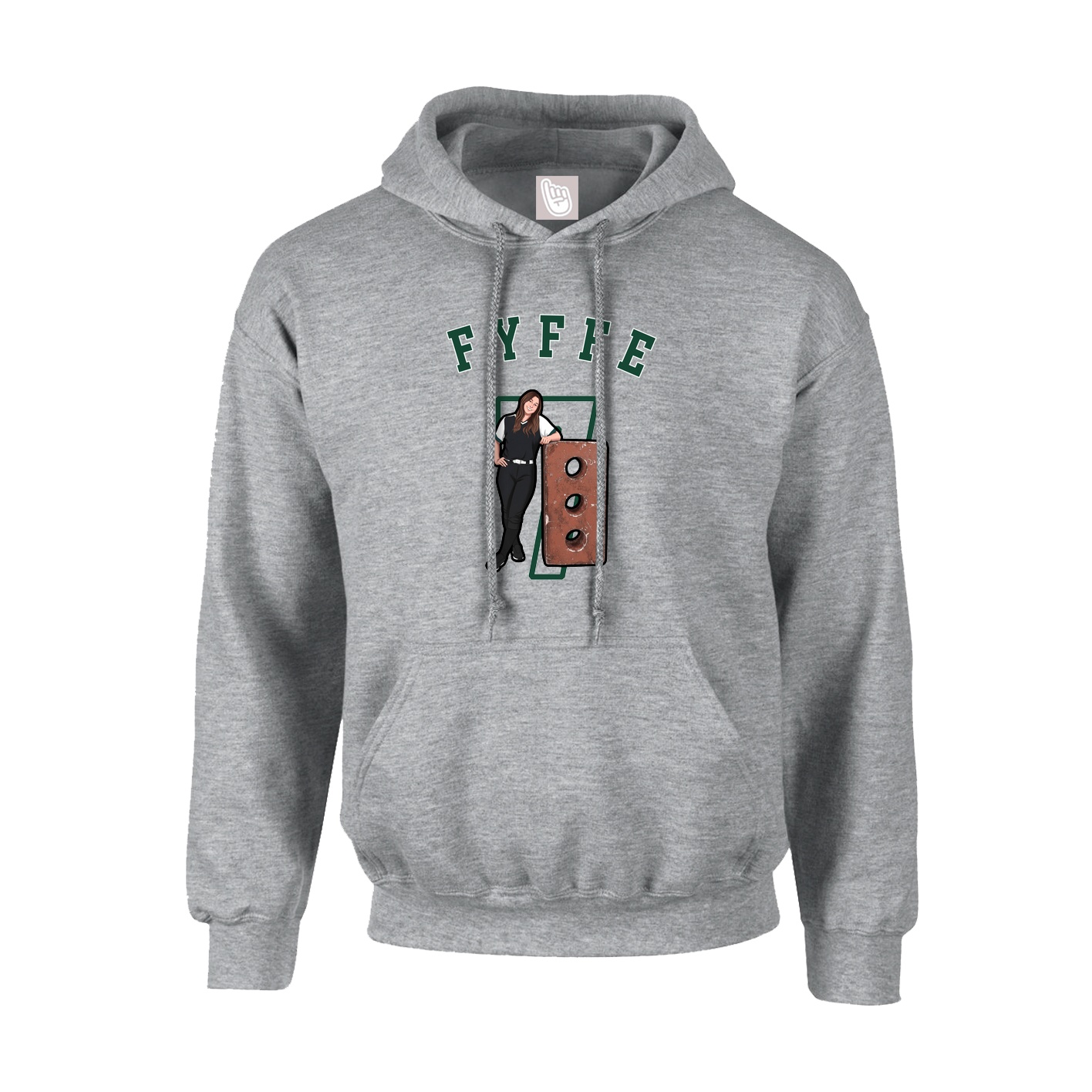 Youth Hoodie — Shirsey Arch in Grey