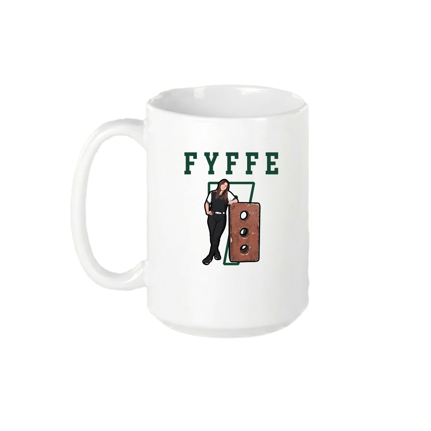 15oz Coffee Mug — Shirsey in White