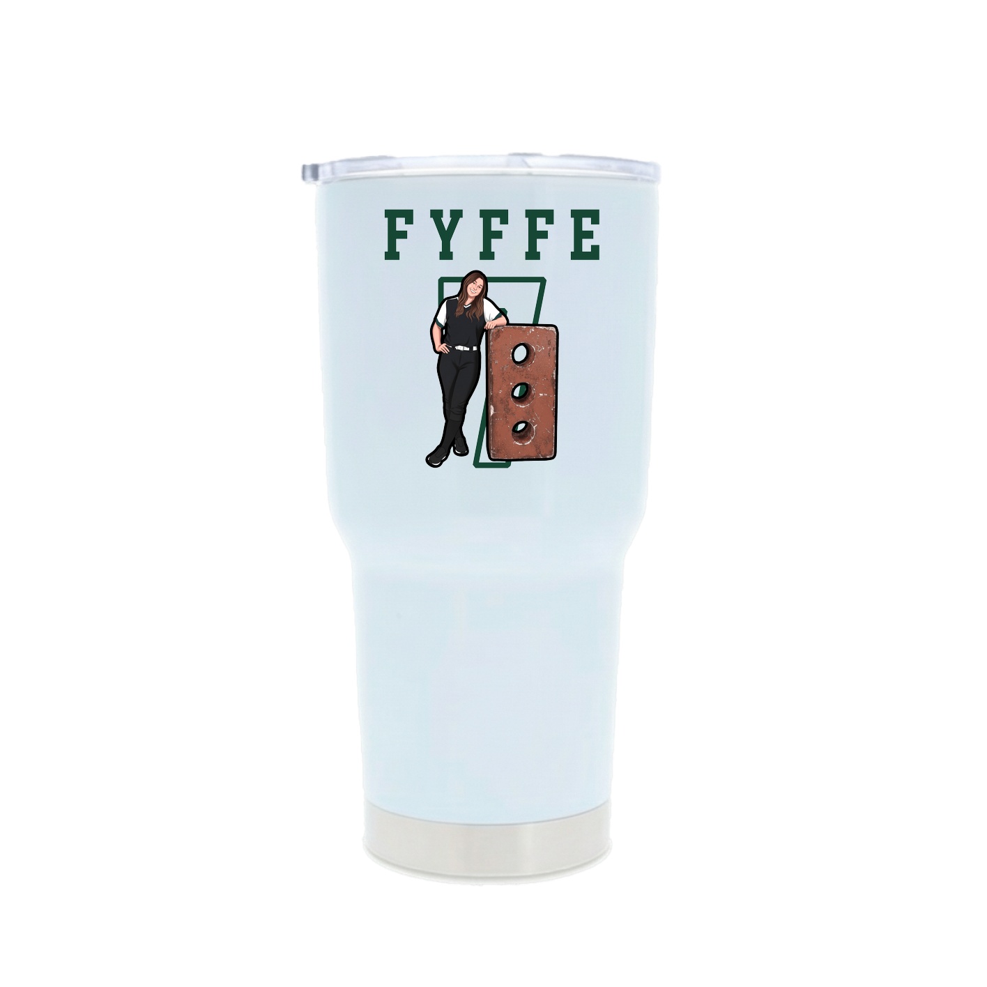 30oz Stainless Steel Tumbler — Shirsey in White