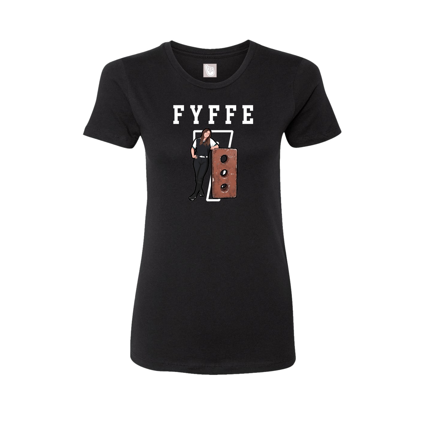Fitted Women's Tee — Shirsey in Black