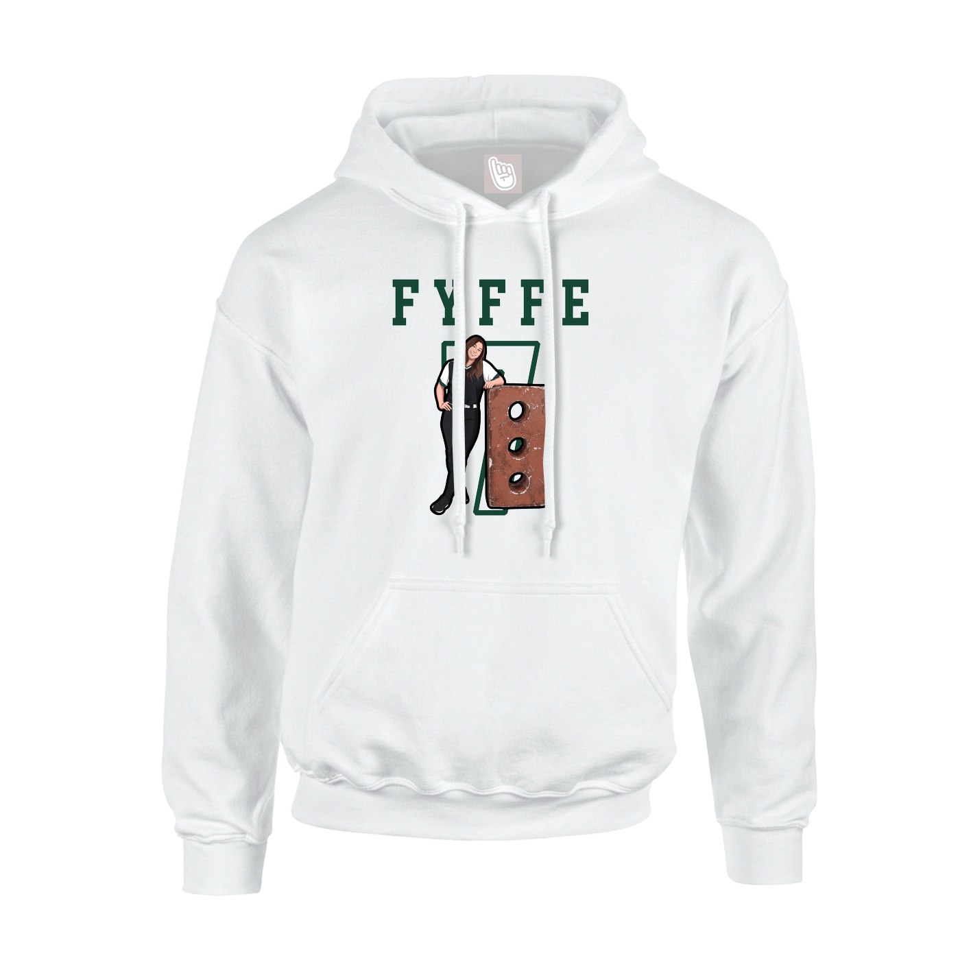 Youth Hoodie — Shirsey in White
