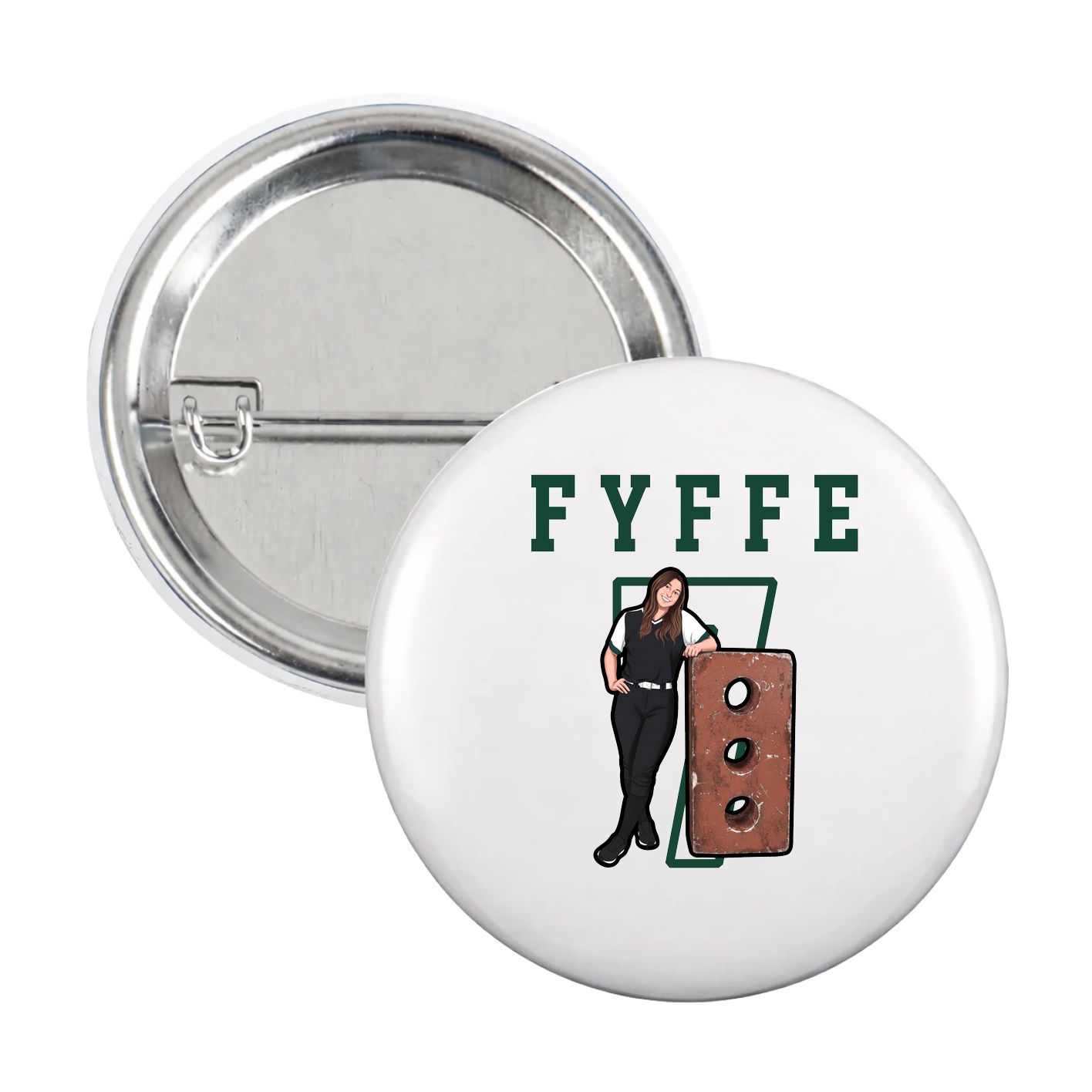 Game Day Button — Shirsey in White
