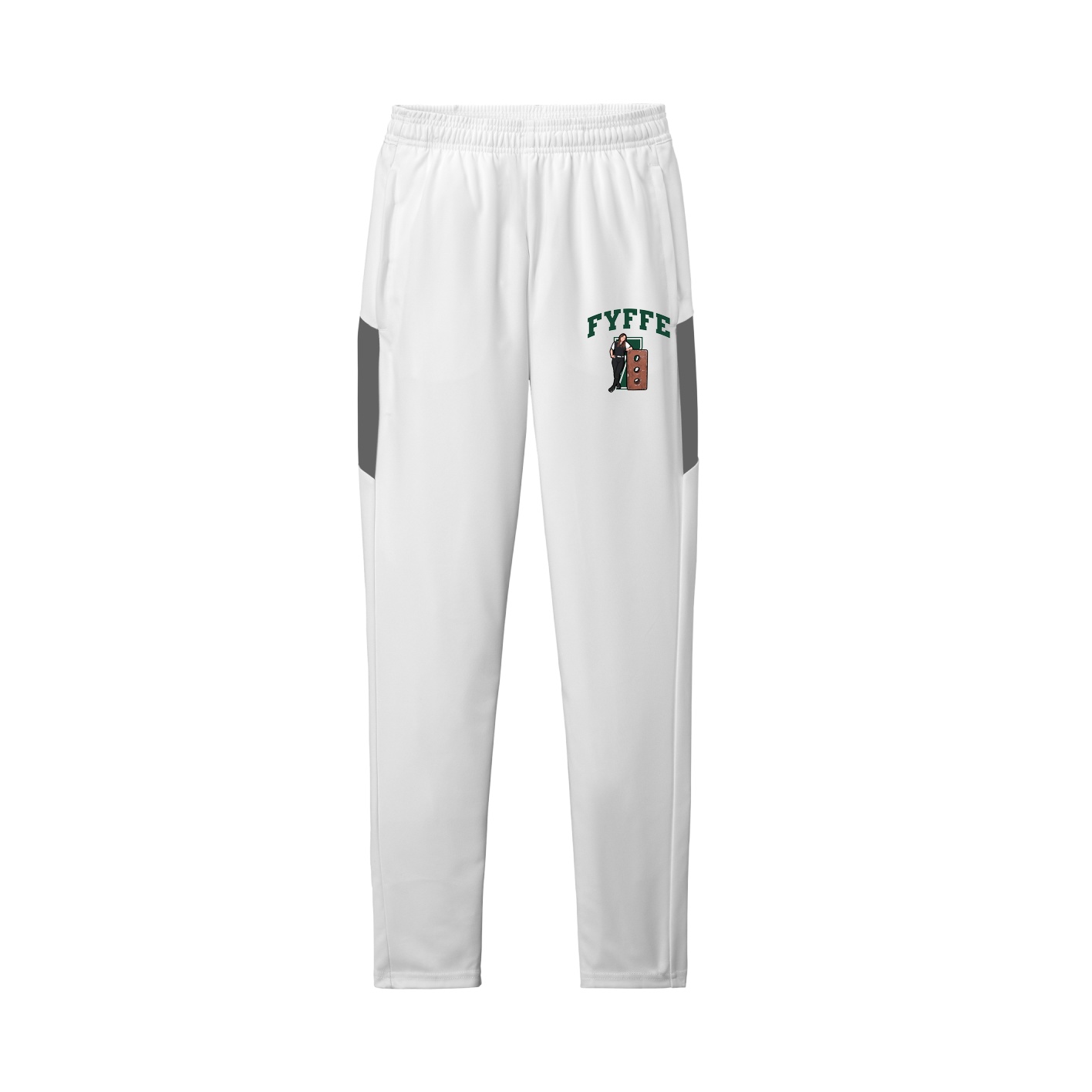 Team Travel Pant — Number in White/Grey