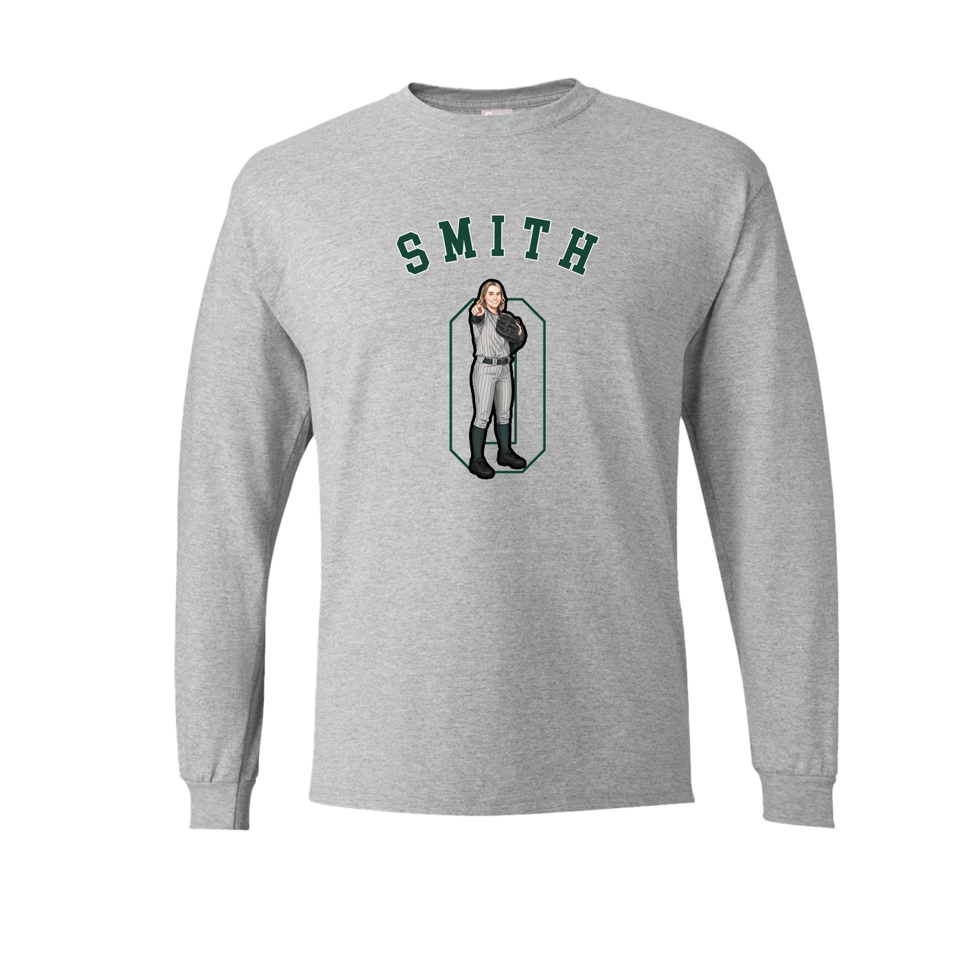 Long Sleeve Tee — Shirsey Arch in Grey