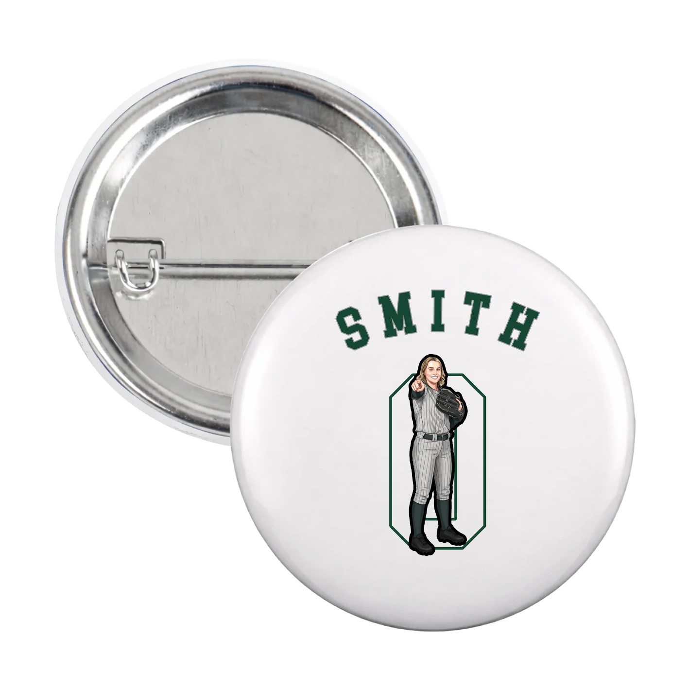 Game Day Button — Shirsey Arch in White