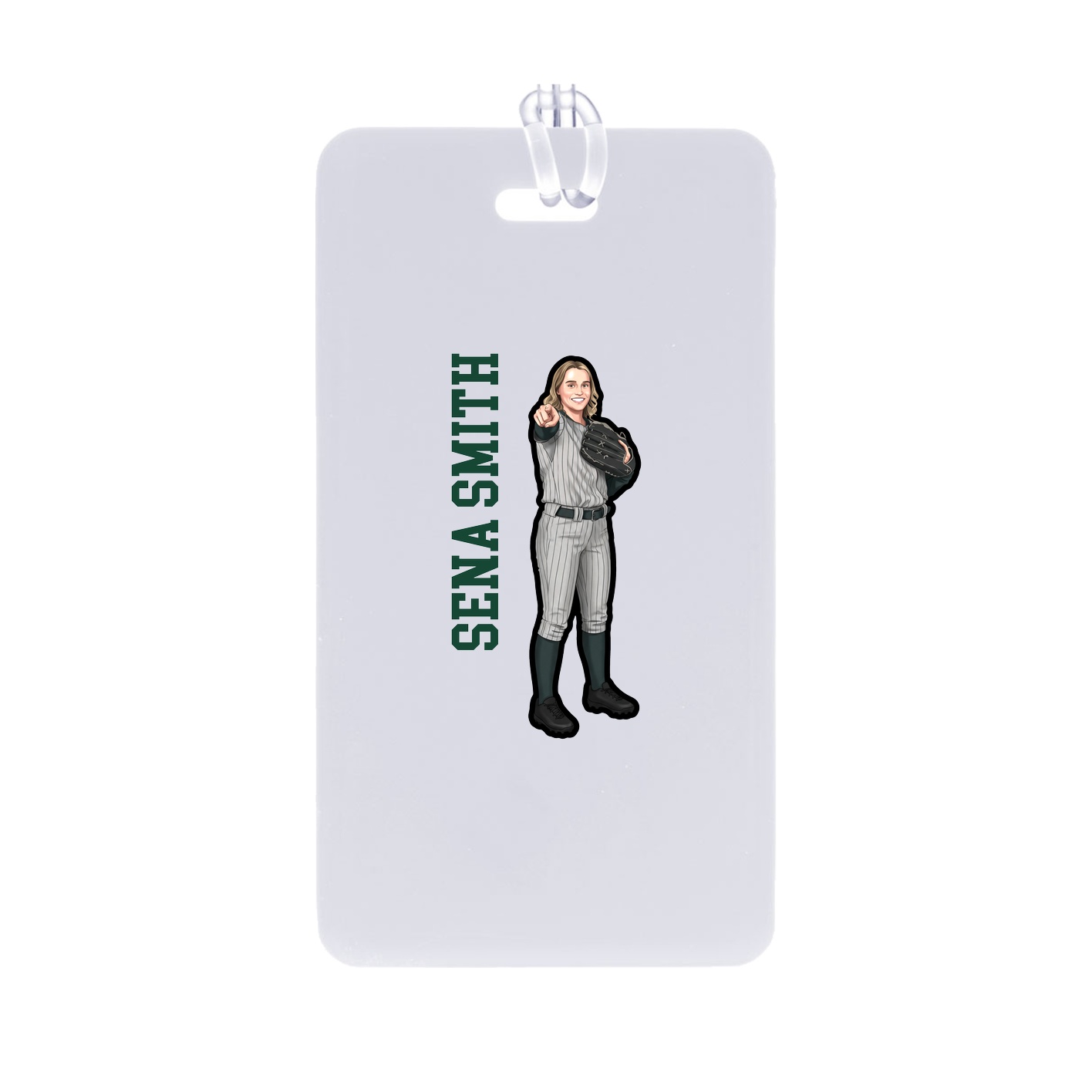 Bag Tag — Name Vertical in Classic