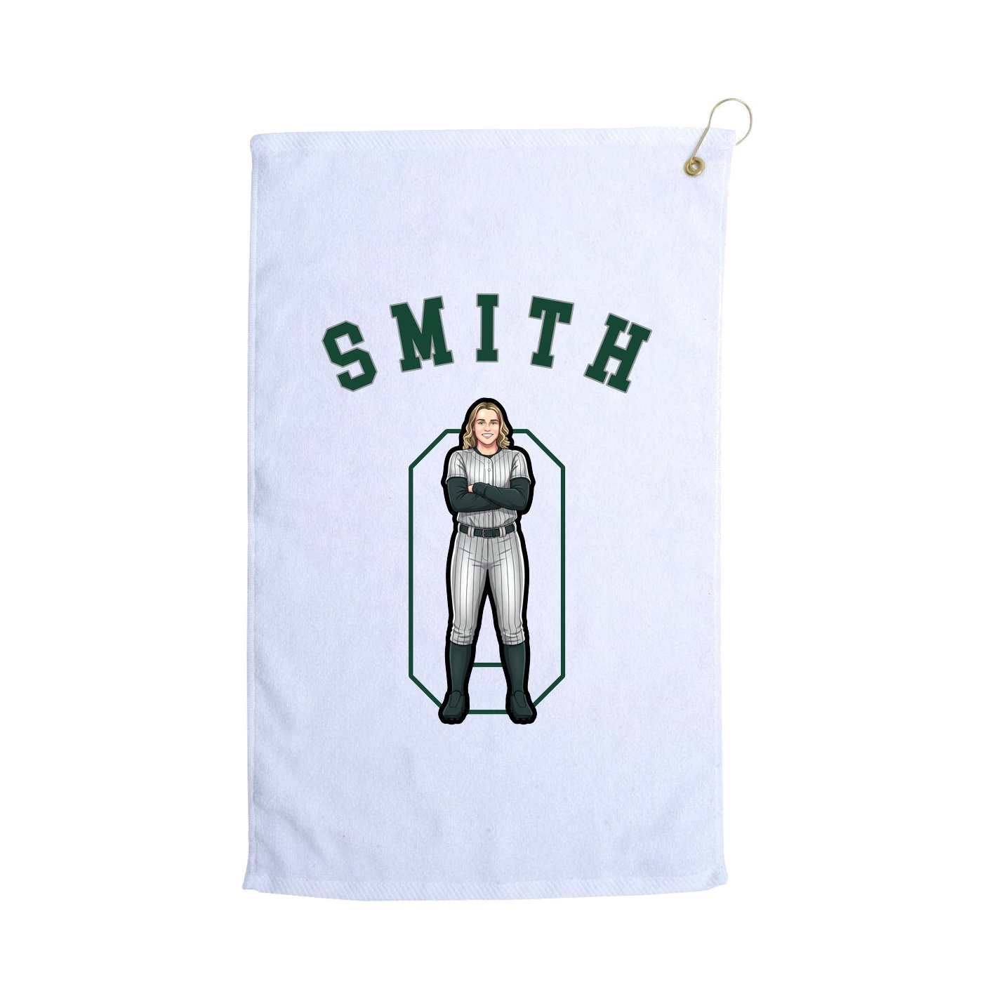 Golf Towel — Shirsey Arch in White
