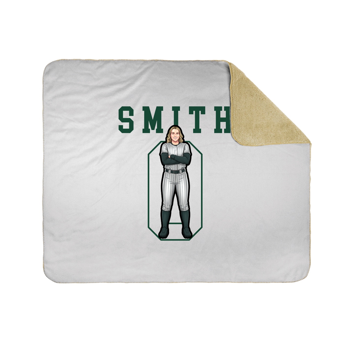Throw Blanket — Shirsey in White