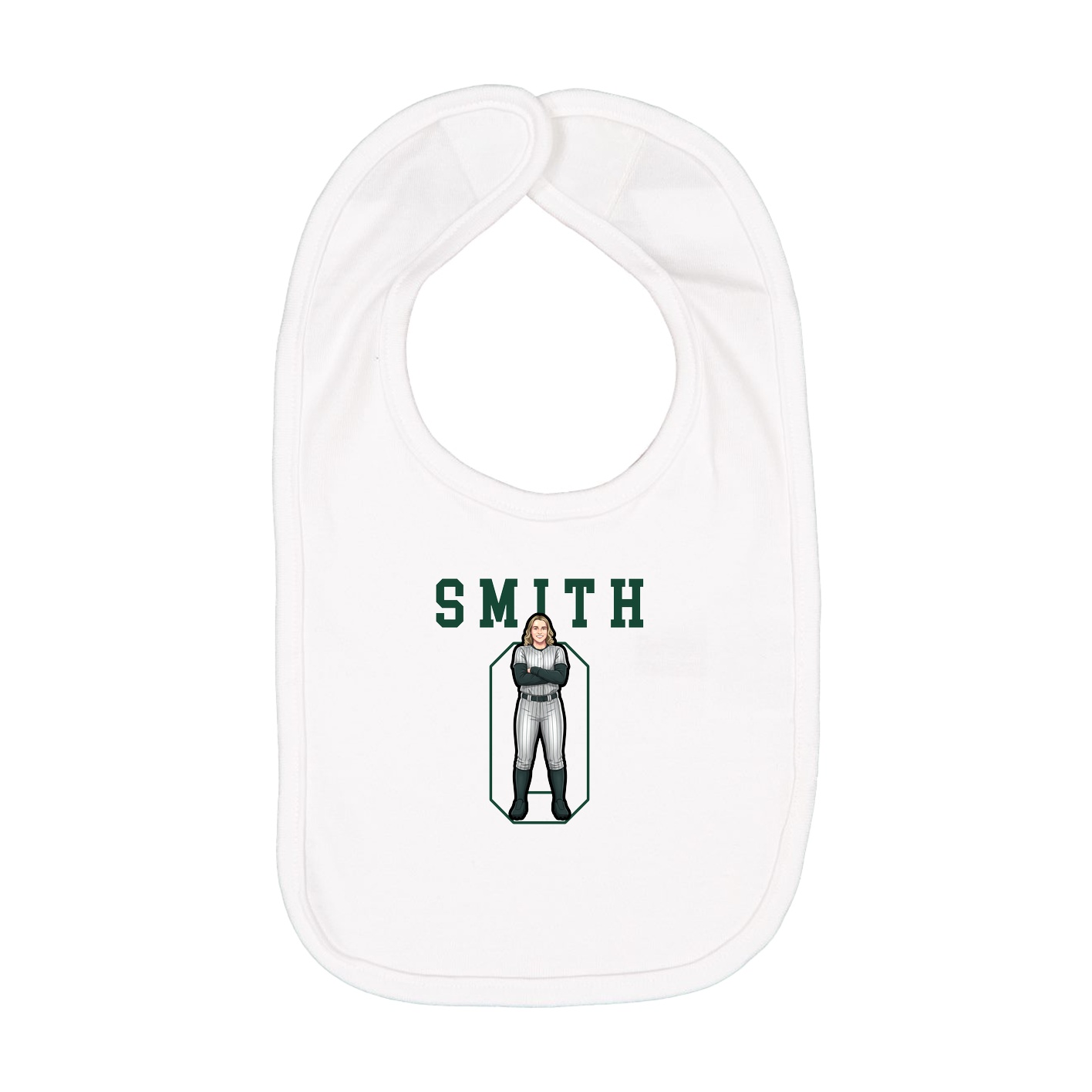 Infant Bib — Shirsey in White