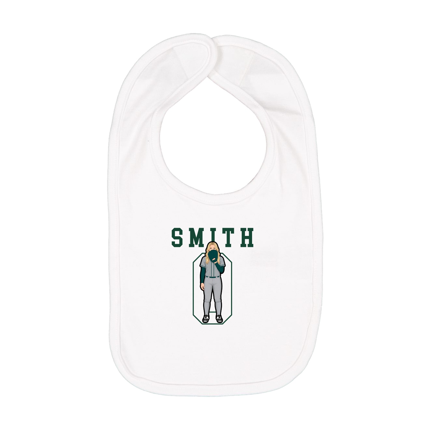 Infant Bib — Shirsey in White