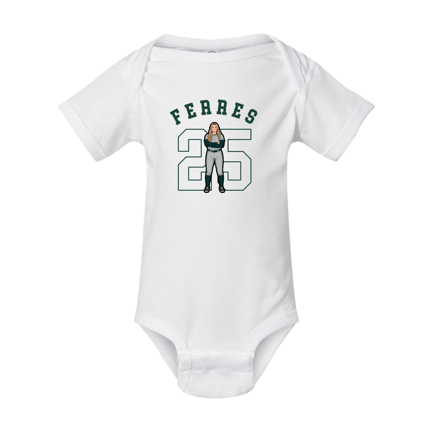 Baby Onesie — Shirsey Arch in White