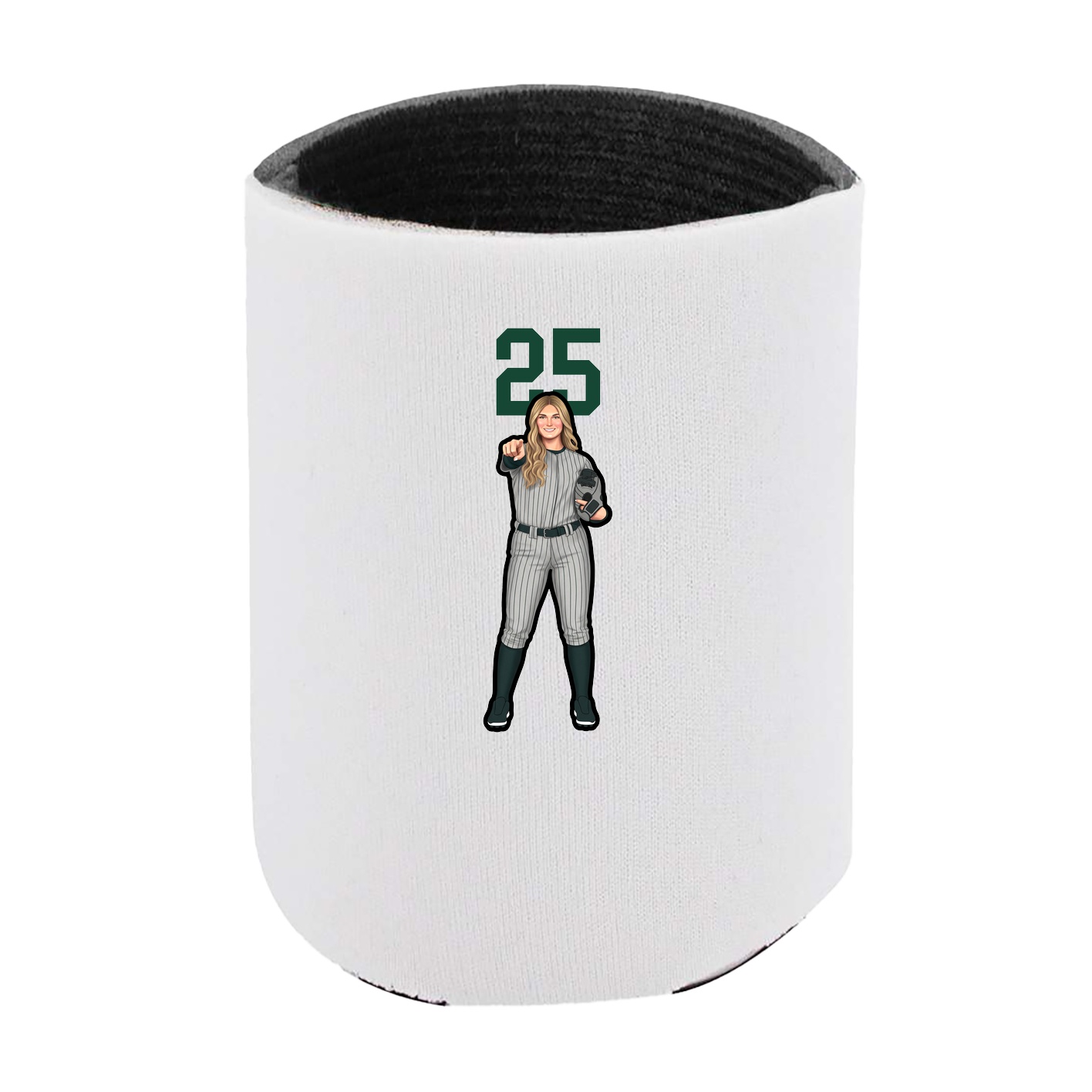 Can Holder — Number Top in White