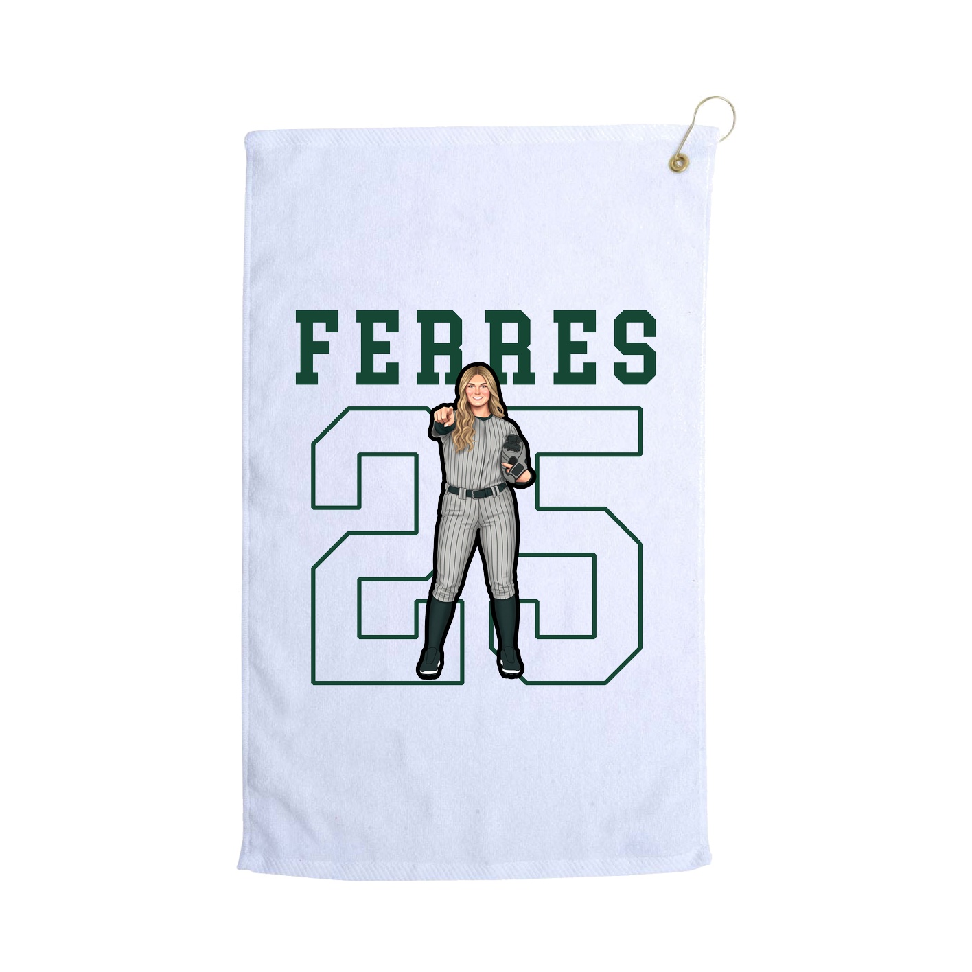 Golf Towel — Shirsey in White