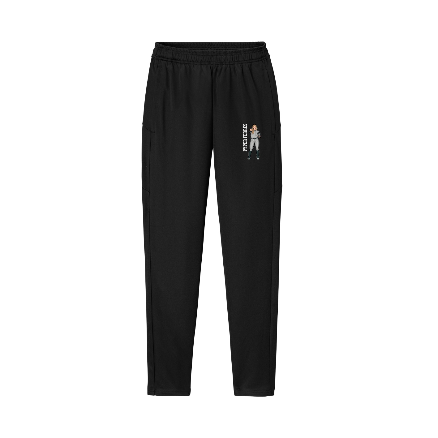 Team Travel Pant — Name Vertical in Black