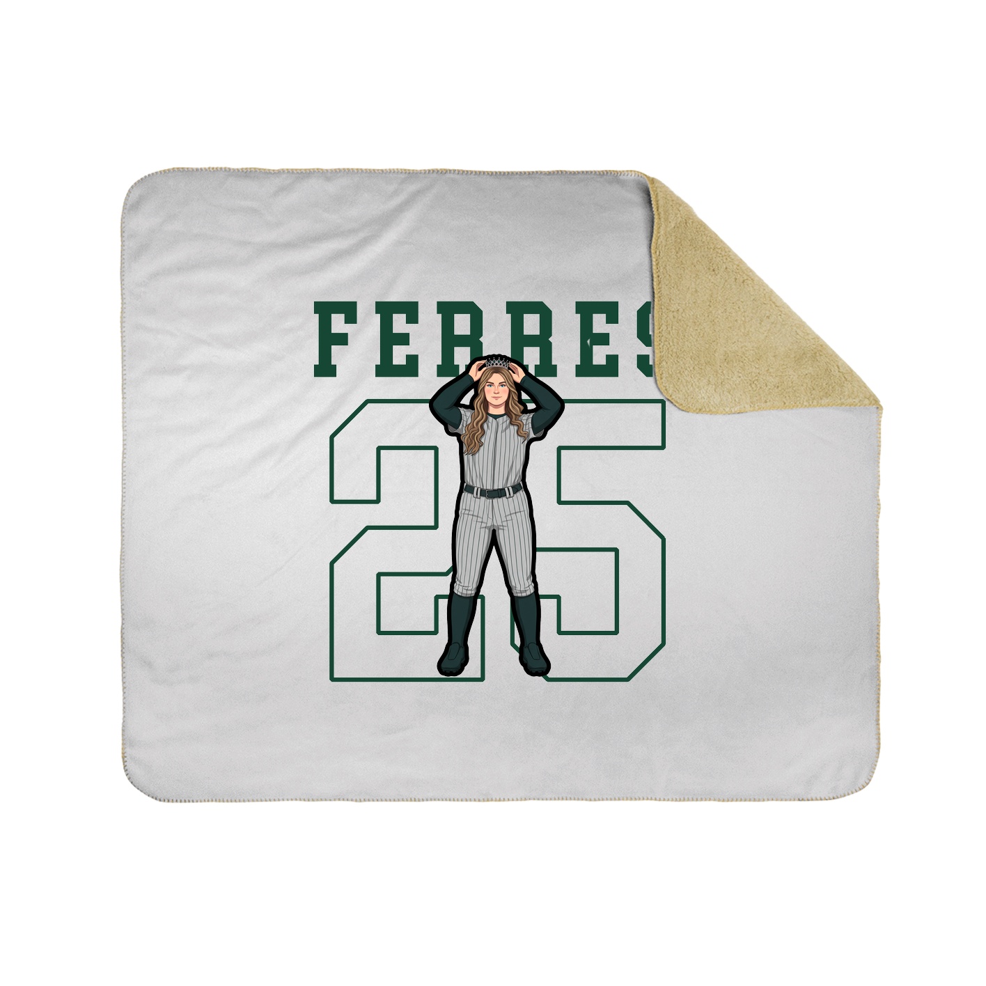 Throw Blanket — Shirsey in White
