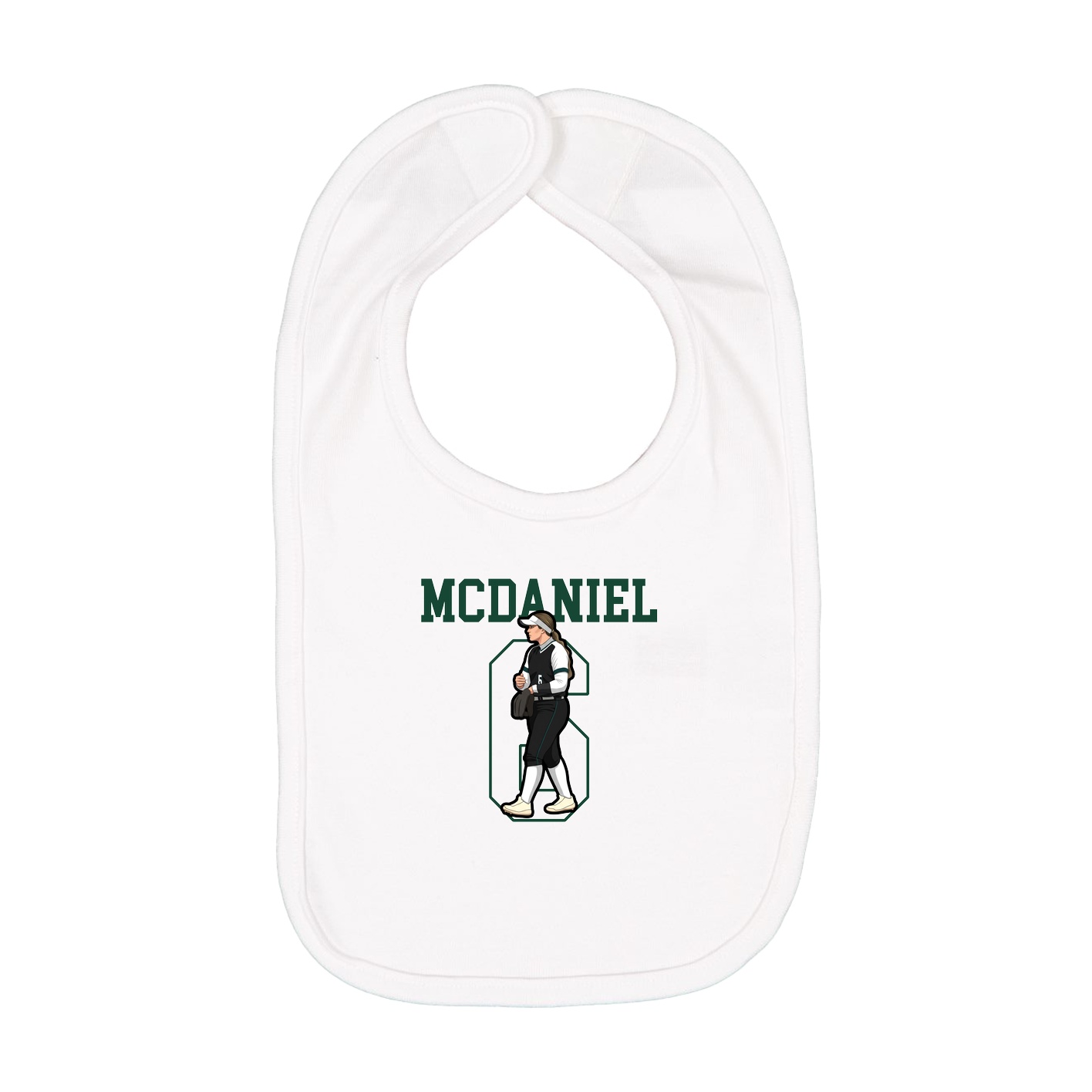 Infant Bib — Shirsey in White